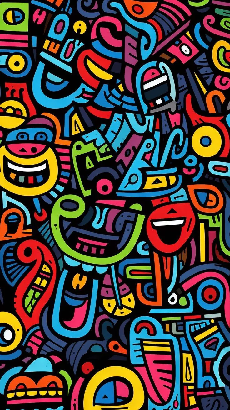free wallpaper 4K graffiti, colorful, colours, colors, colourful, amoled for mobile and desktop