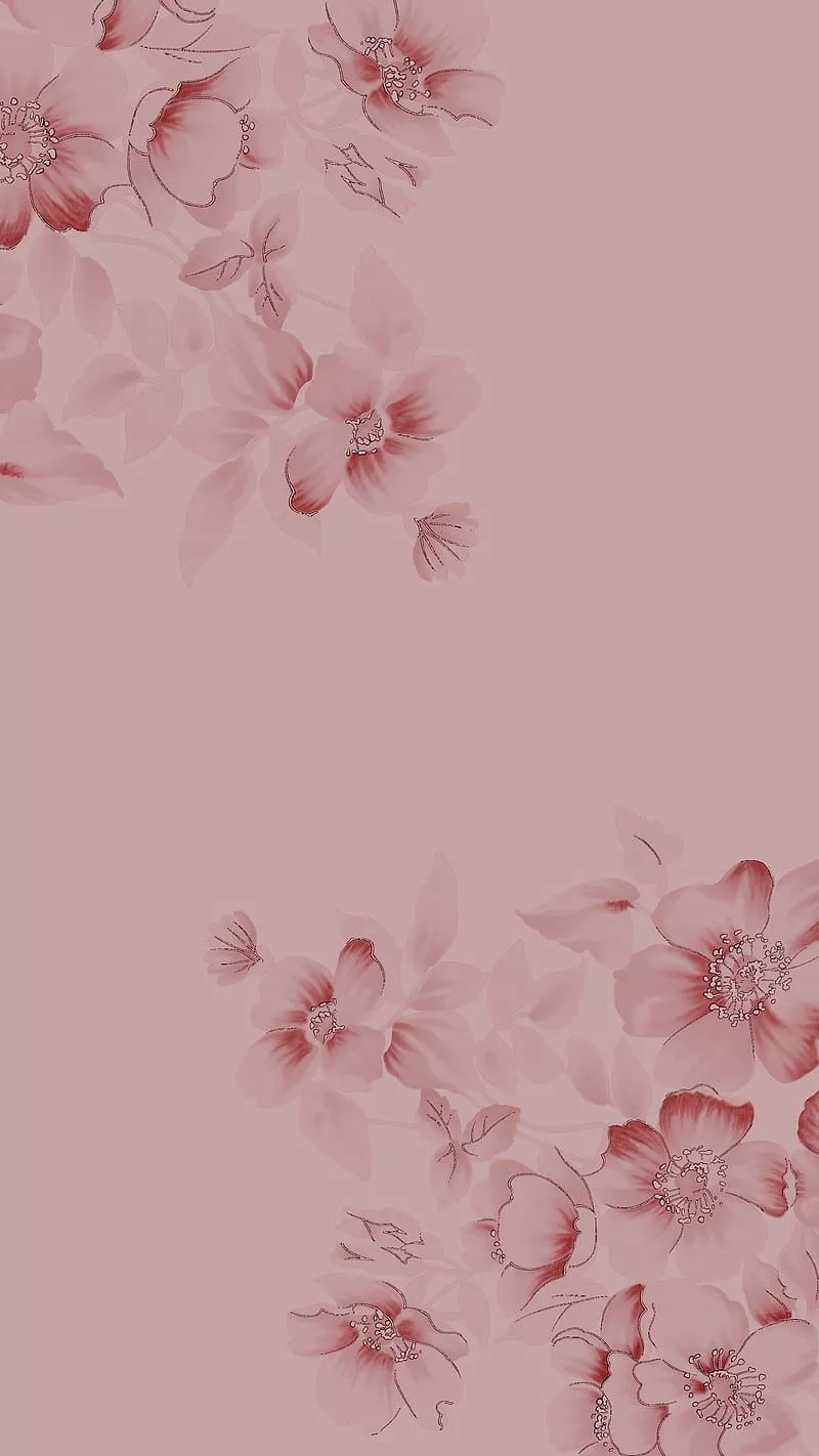 Pink sales flower wallpaper
