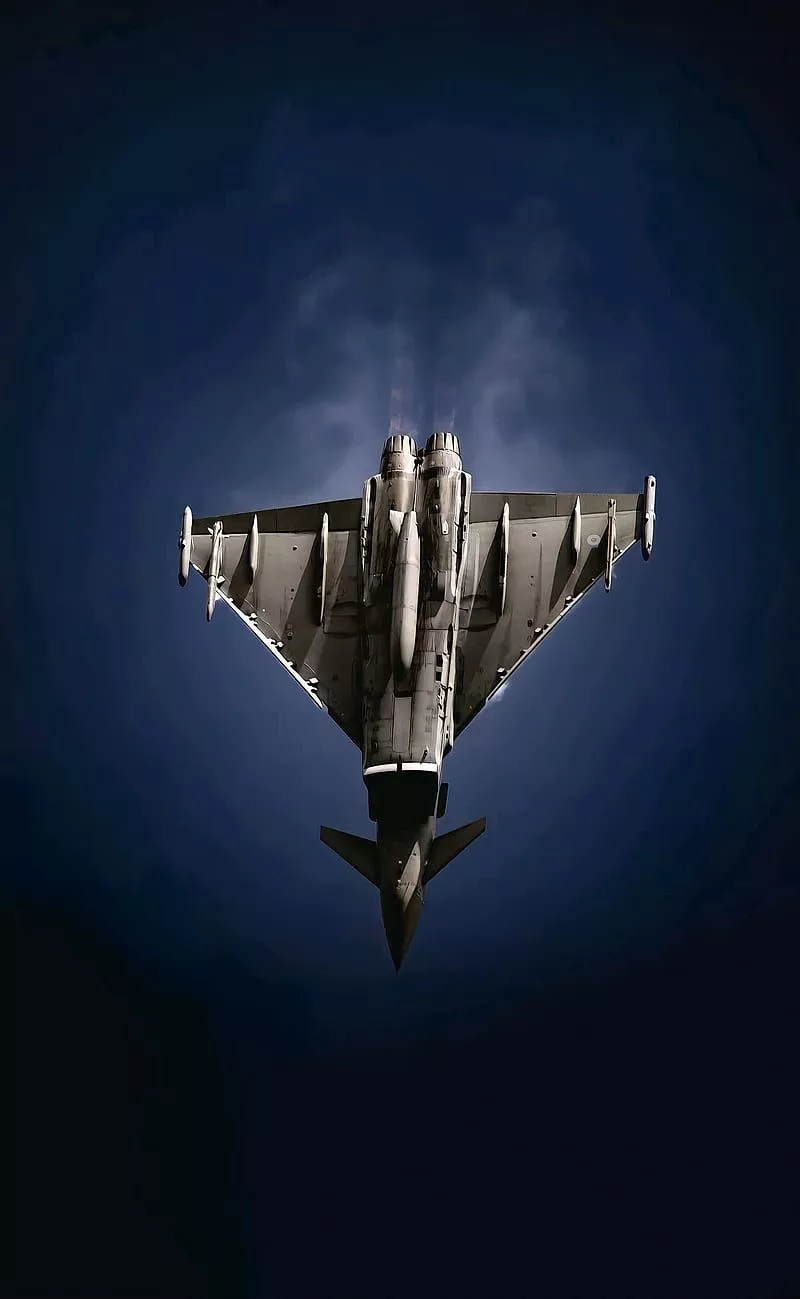 Eurofighter Typhoon, plane, aircraft, jet, planes, force, air, jets, HD phone wallpaper