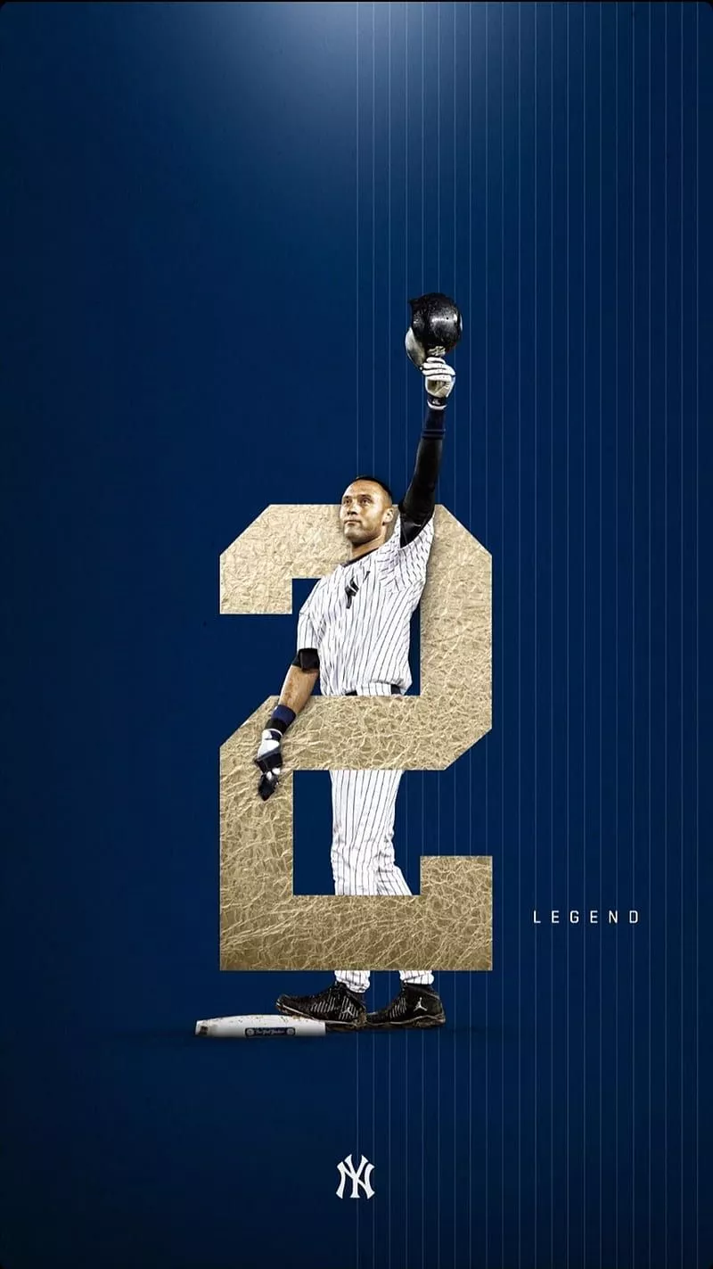 Derek Jeter, baseball, hall of fame, leyend, mlb, yankees, HD phone wallpaper