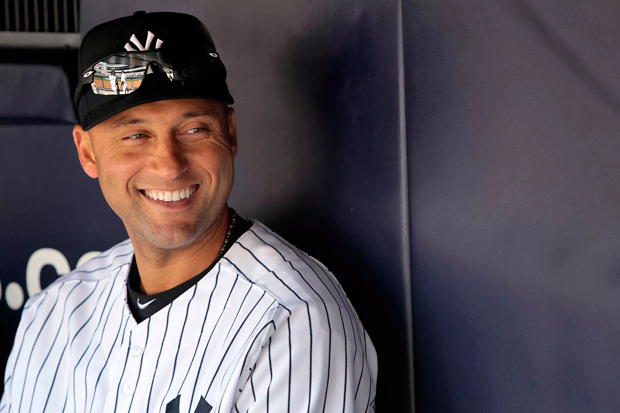 derek jeter, baseball, smile Wallpaper