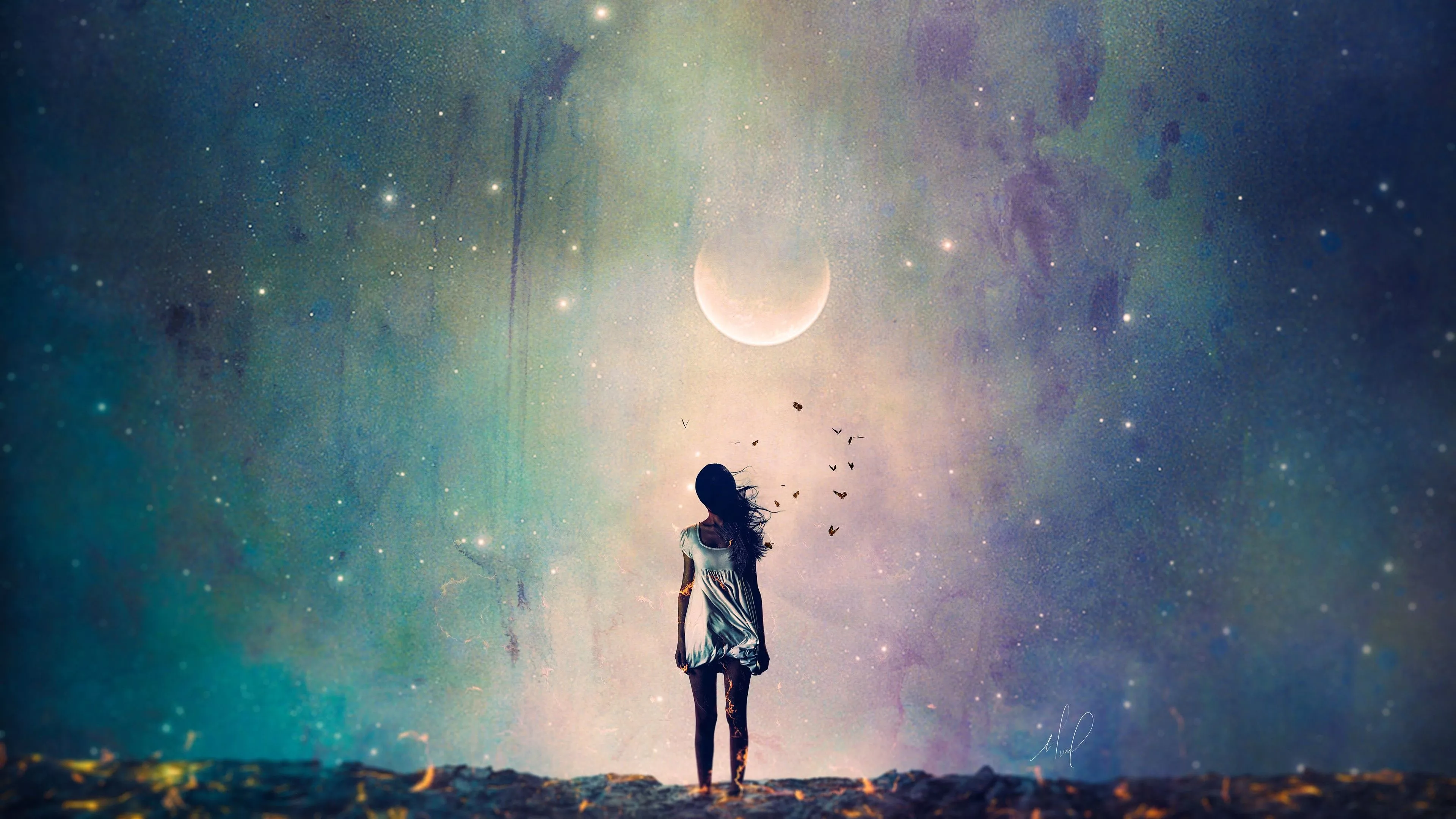 Dark Woman 4K Wallpaper. HD