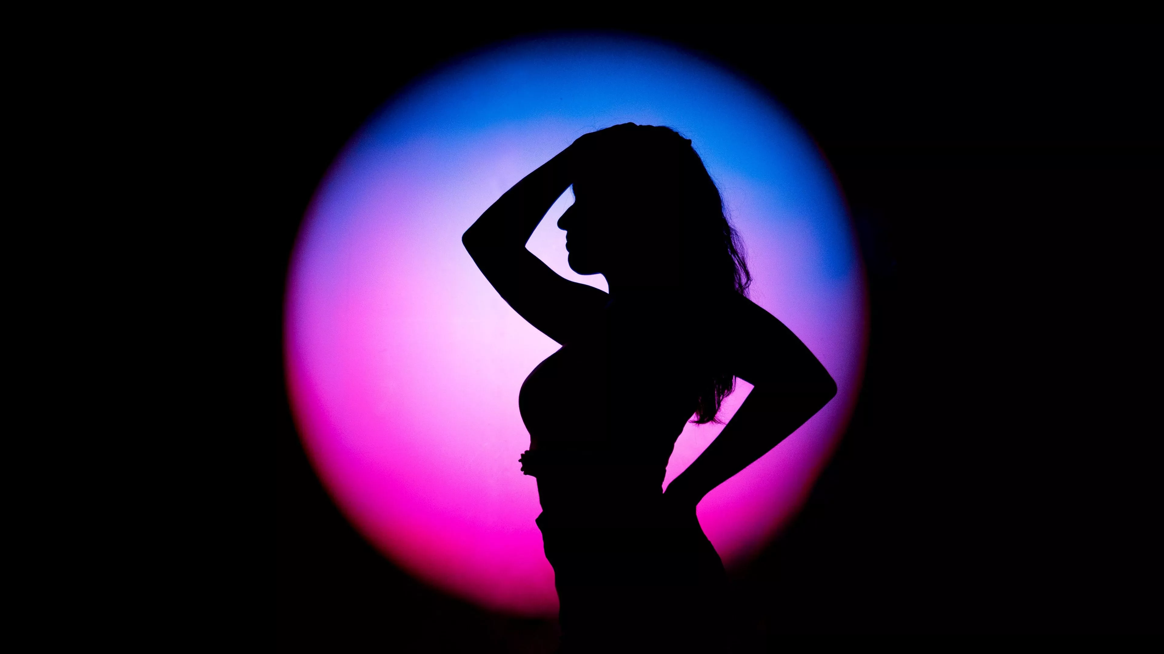 AMOLED Wallpaper 4K, Girl, Woman, Light