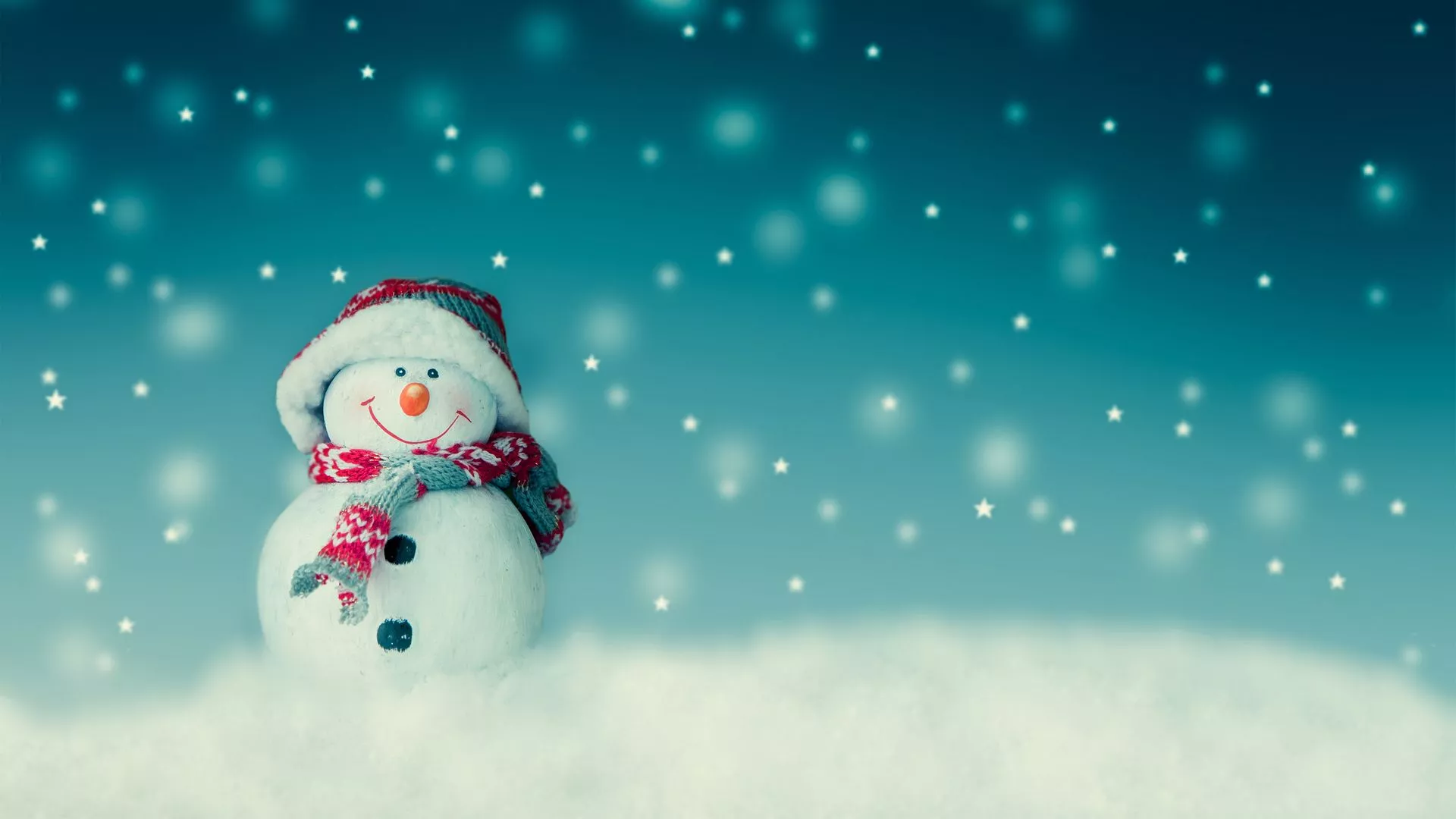 Christmas Cute Snowman Toy Wallpaper, HD Holidays 4K Wallpaper, Image and Background