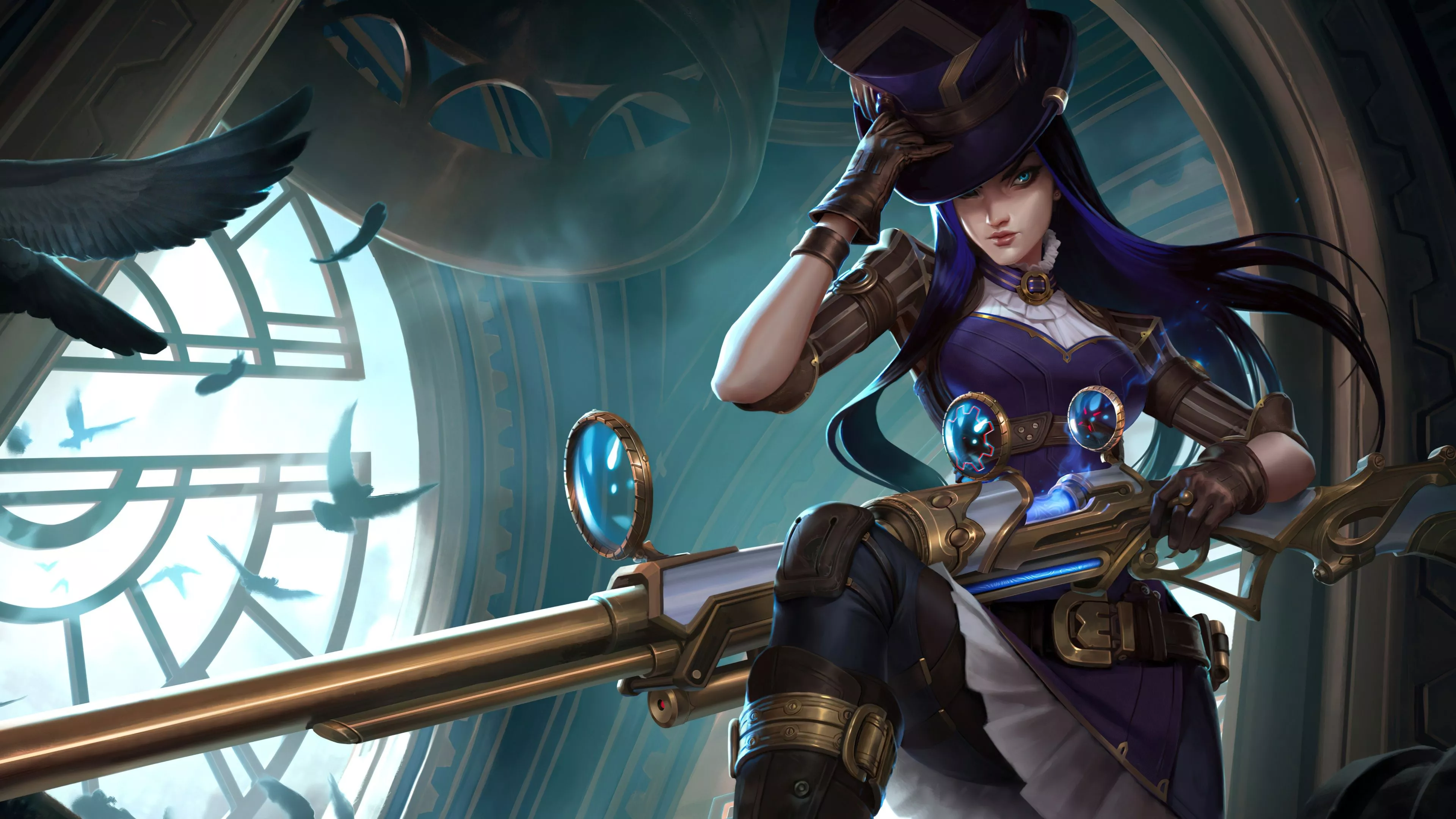 Legends Wallpaper 4K, Caitlyn LoL