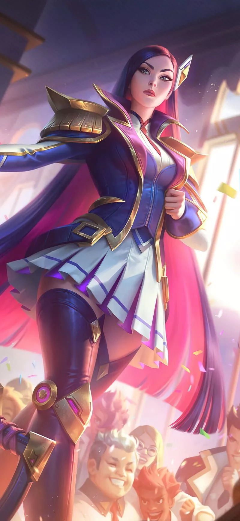 Academy Caitlyn, hextec, league of legends, lol, piltover, zaun, HD phone wallpaper