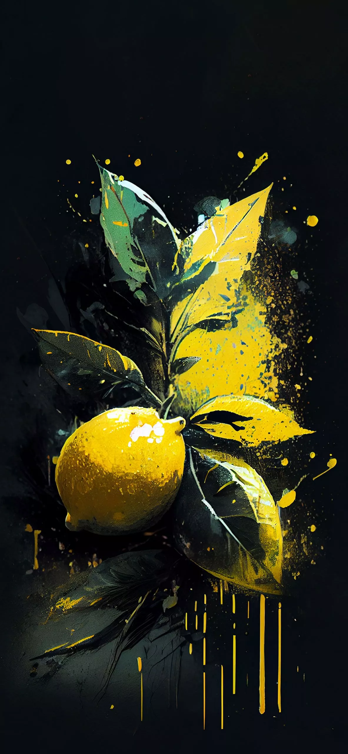 Lemon Aesthetic Art Wallpaper