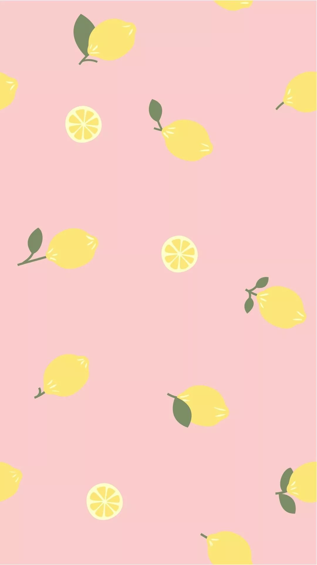 Cute lemon Aesthetic phone wallpaper