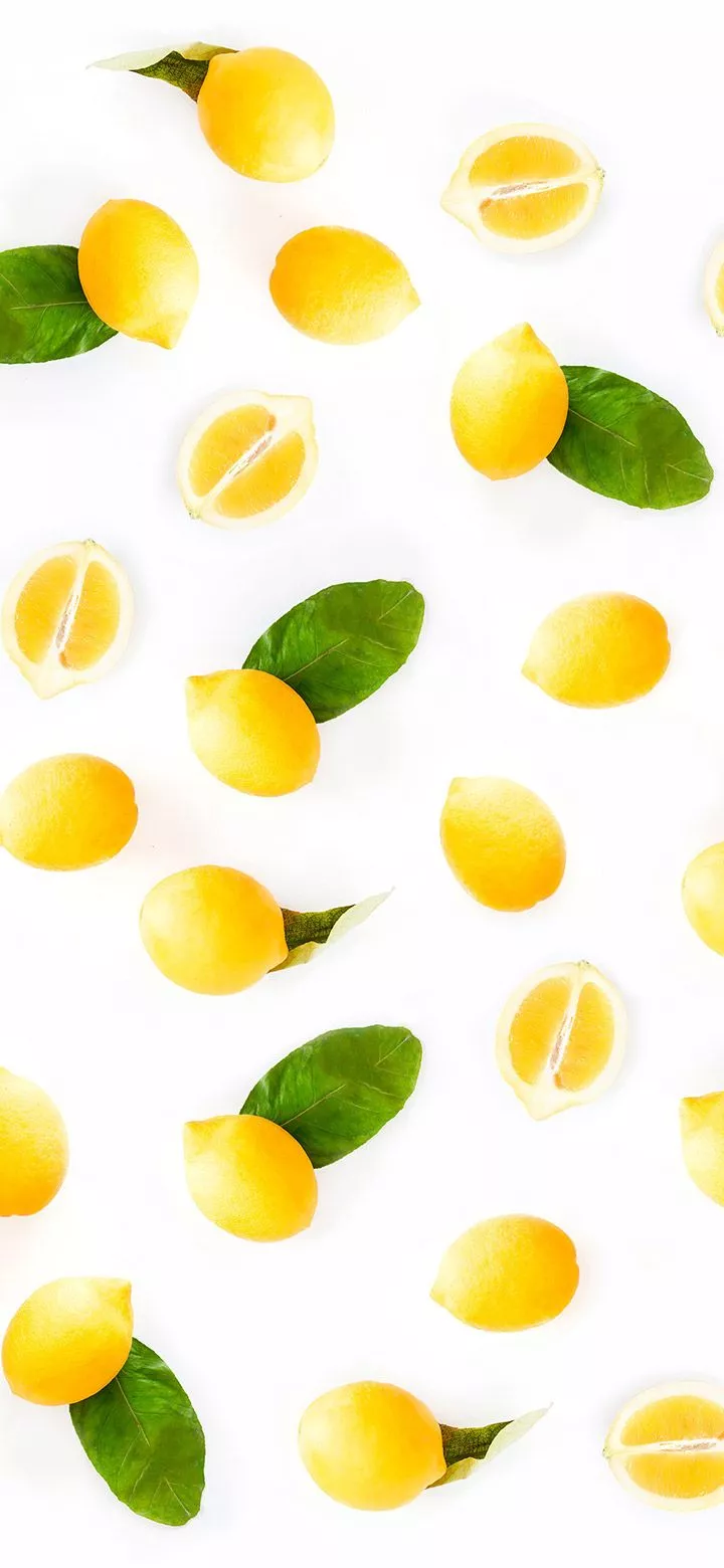 Cool Lemon Pattern 4K Phone Wallpaper