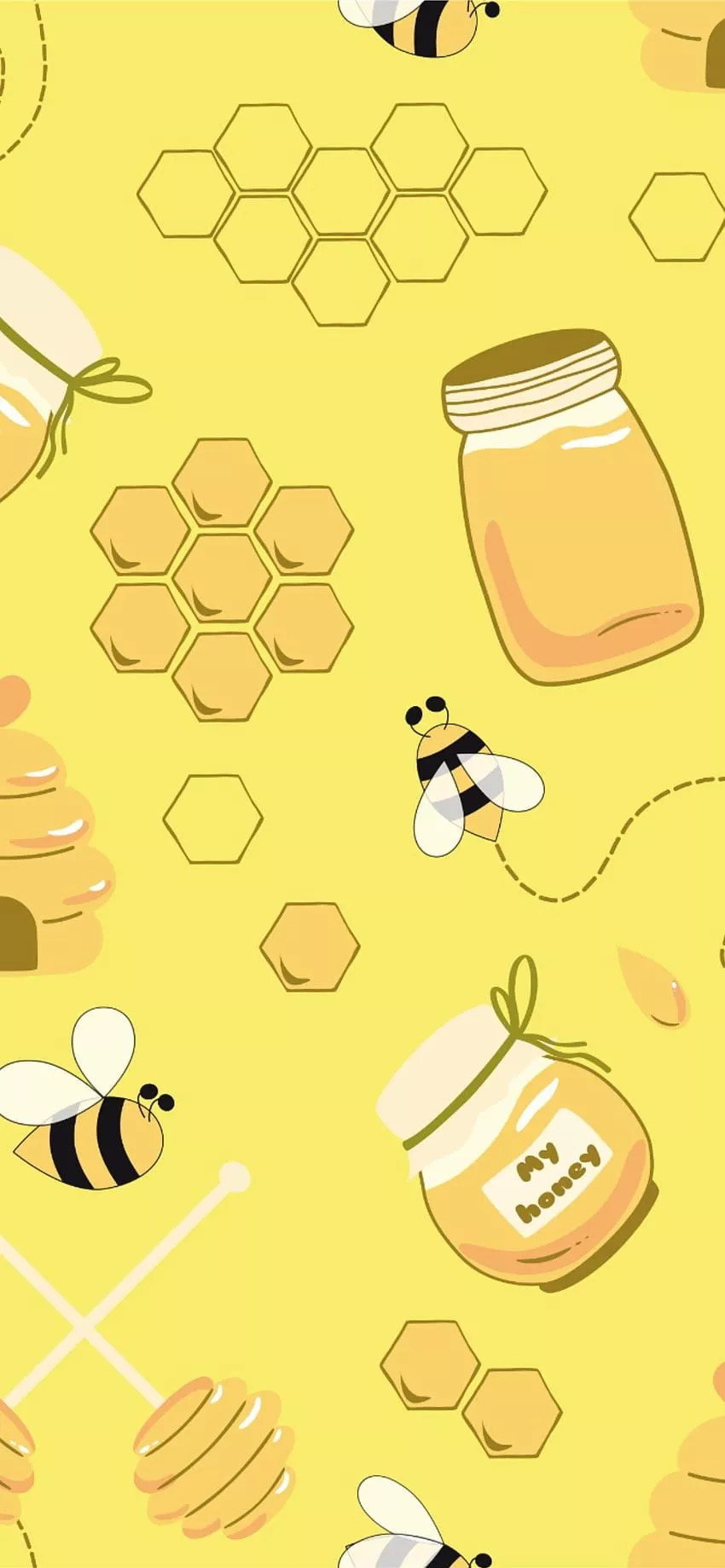 Honey bee iphone HD wallpaper