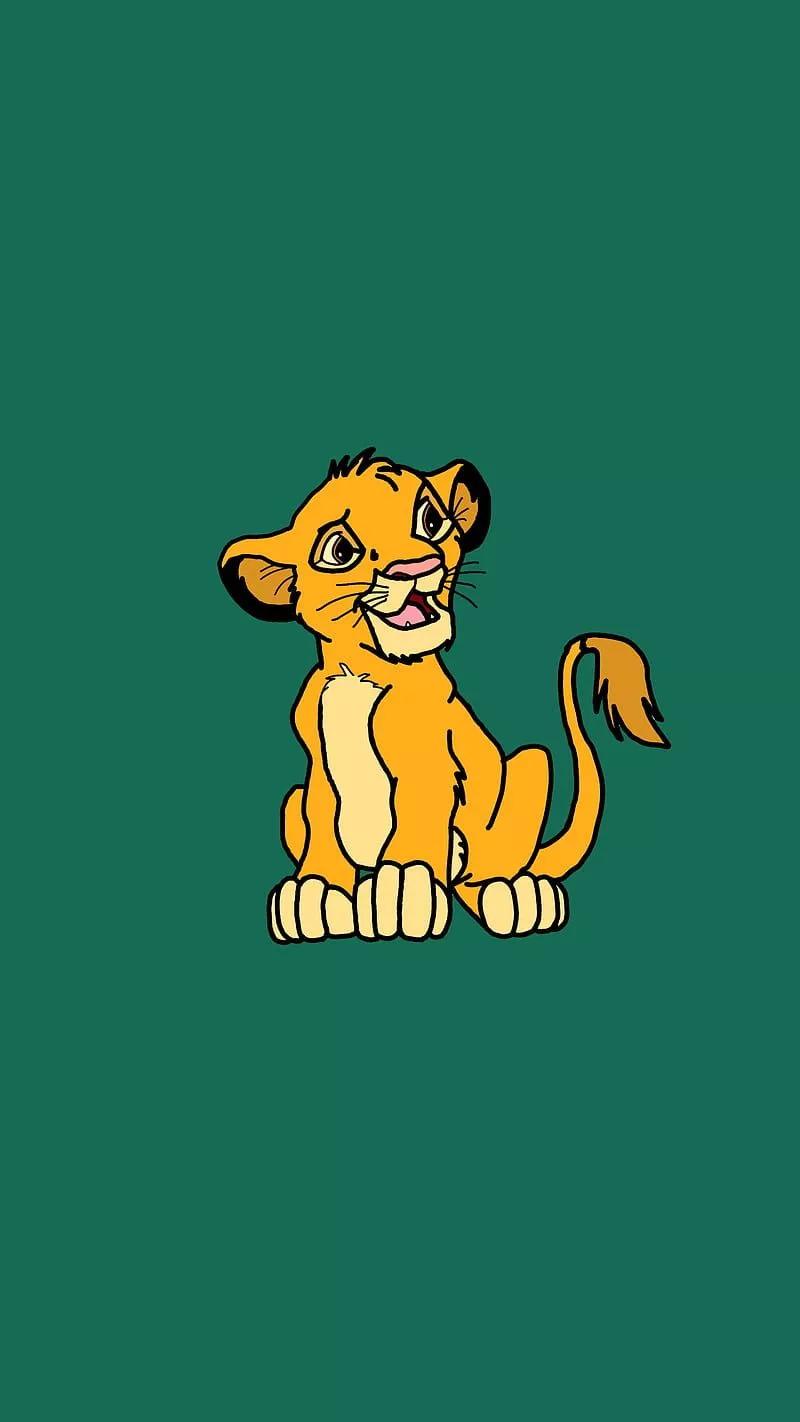 Simba, disney, green, lion, lion king