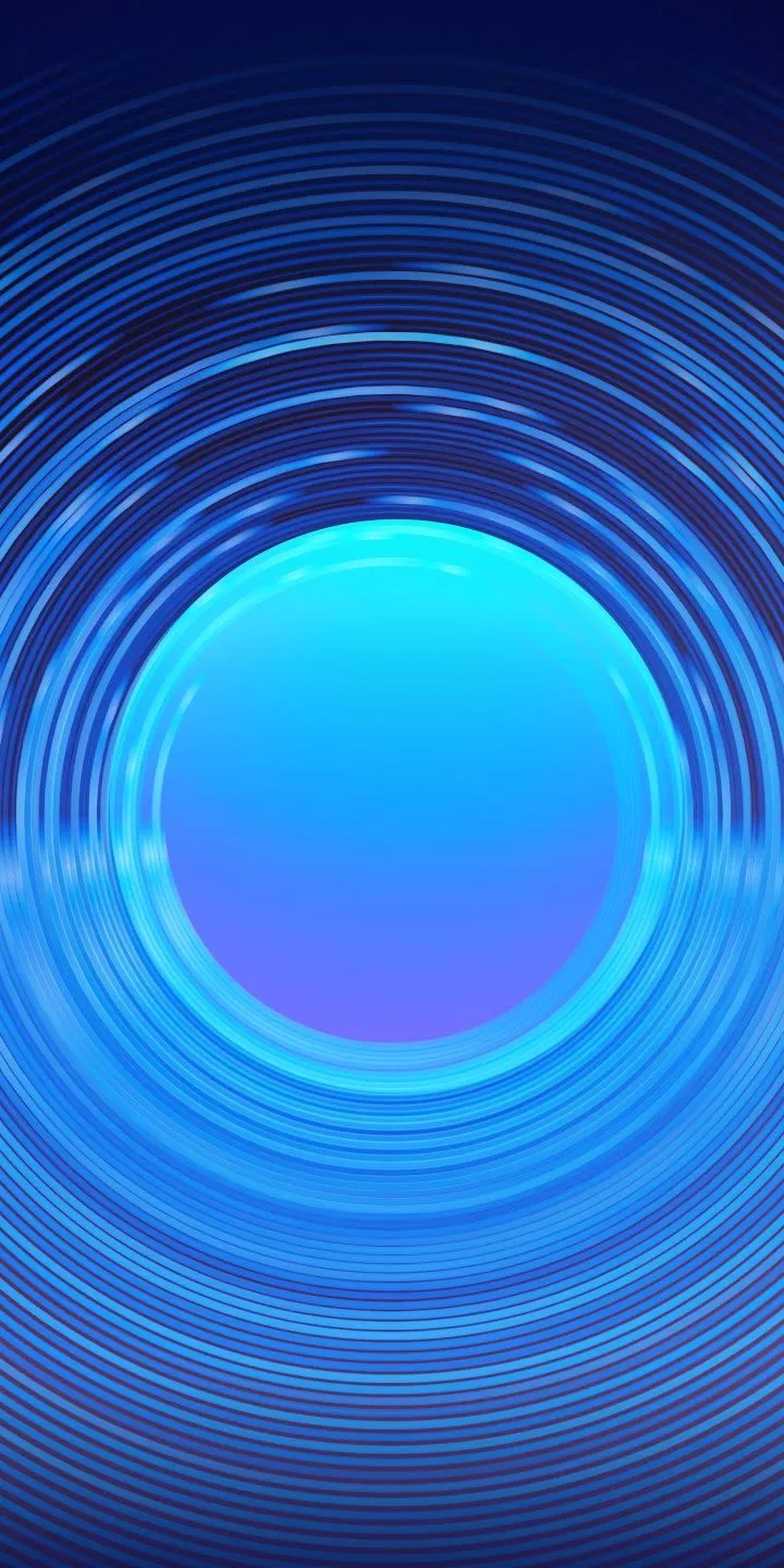 Techno Camon I2 Stock Blue Circular