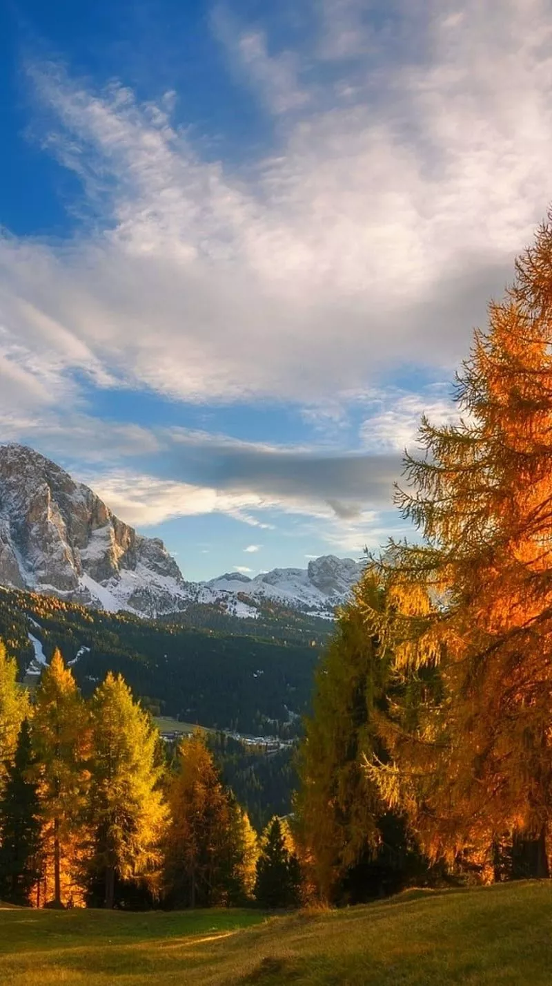 Autumn View, alpe, mountain, sky, HD