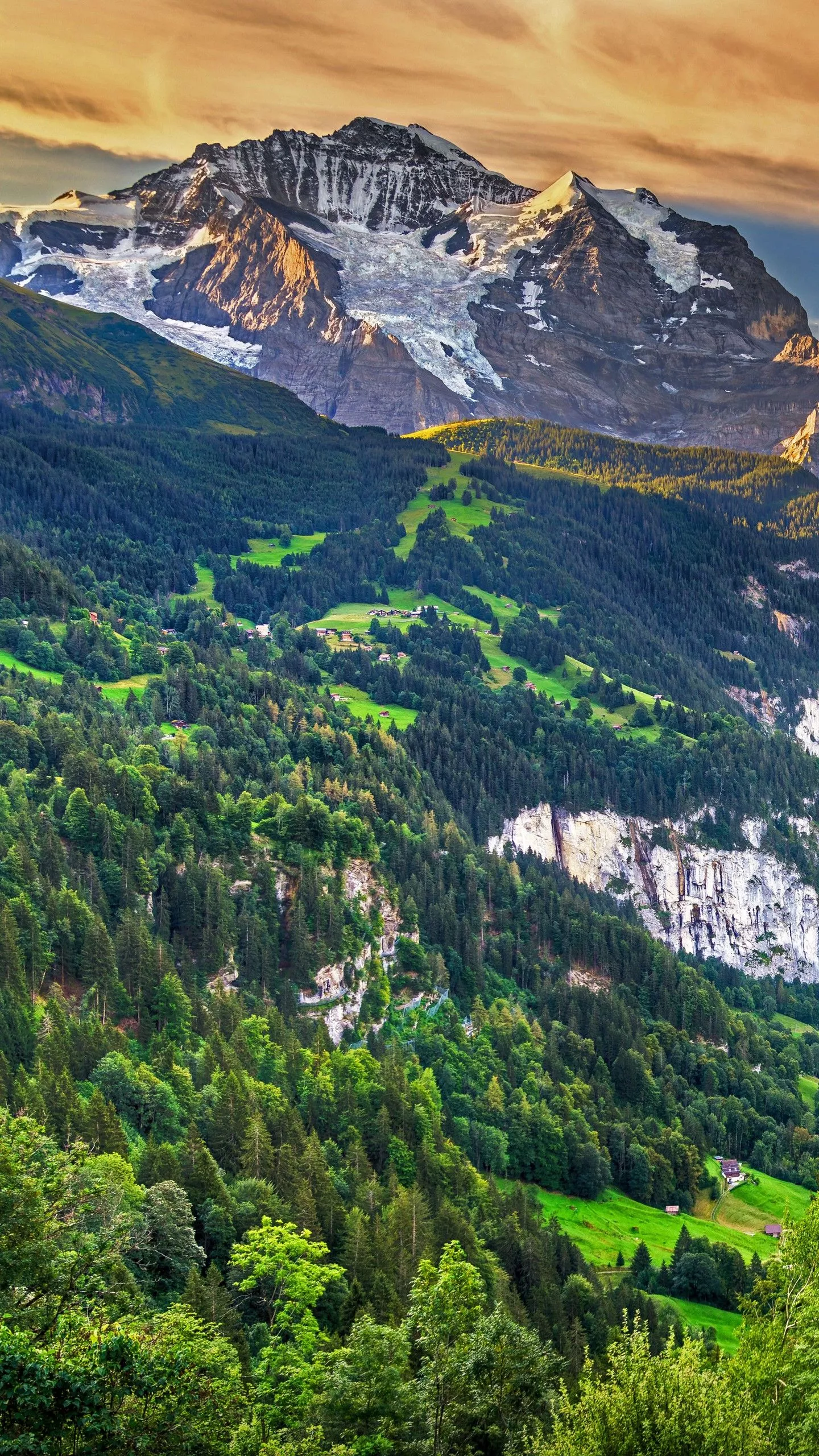 Lauterbrunnen Valley in Swiss Jungfrau