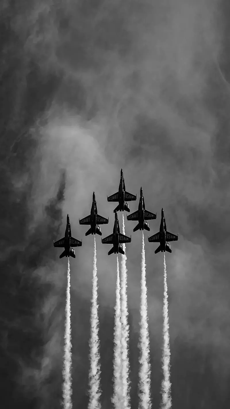 Fighter Plane, Rainy Clouds Background