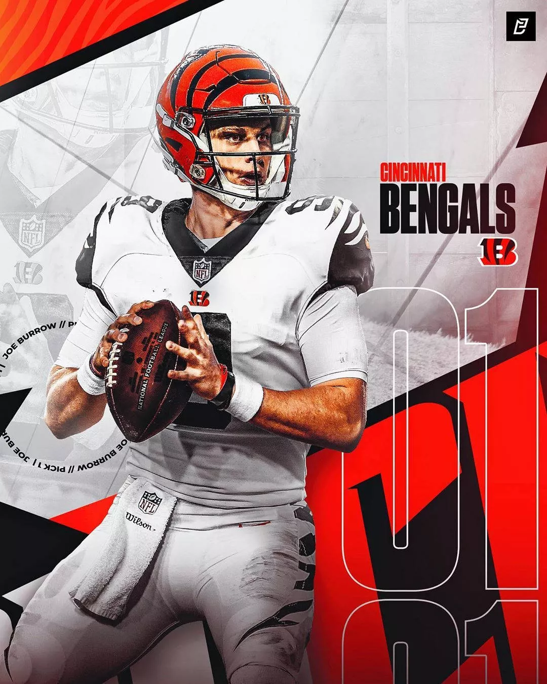 Joe Burrow Cincinnati Bengals Poster