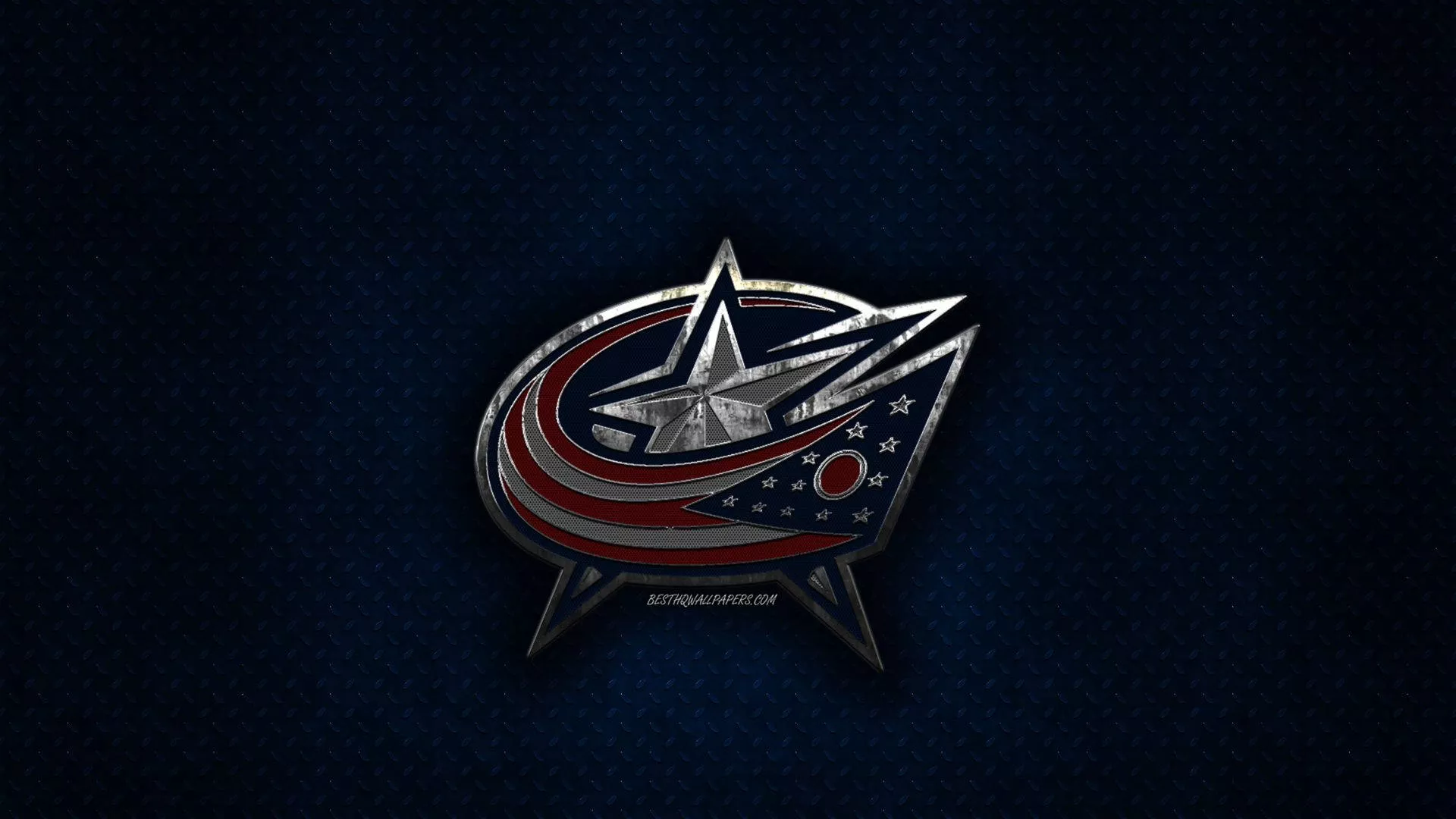Metallic Columbus Blue Jackets Logo