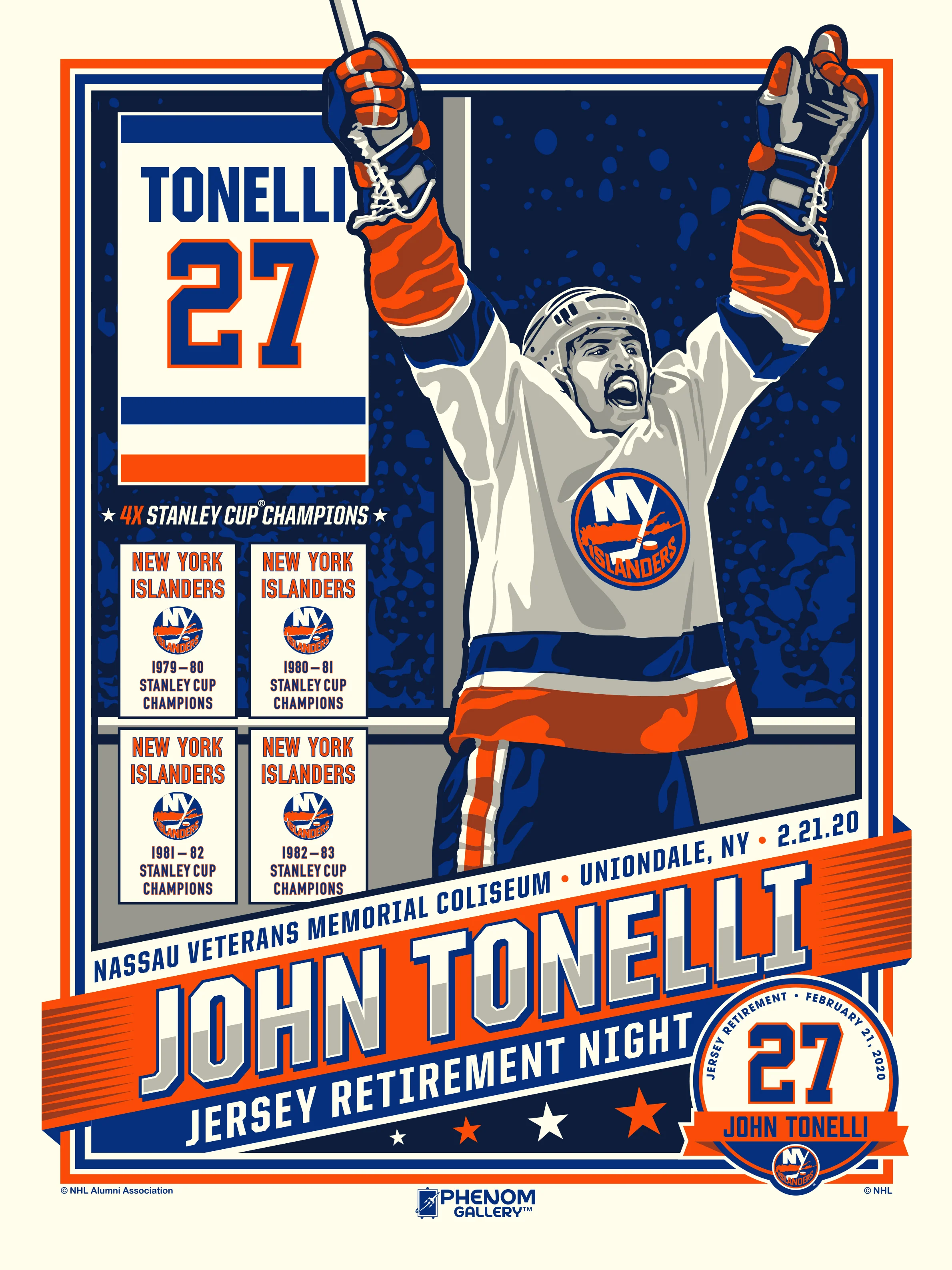 New York Islanders John Tonelli Number