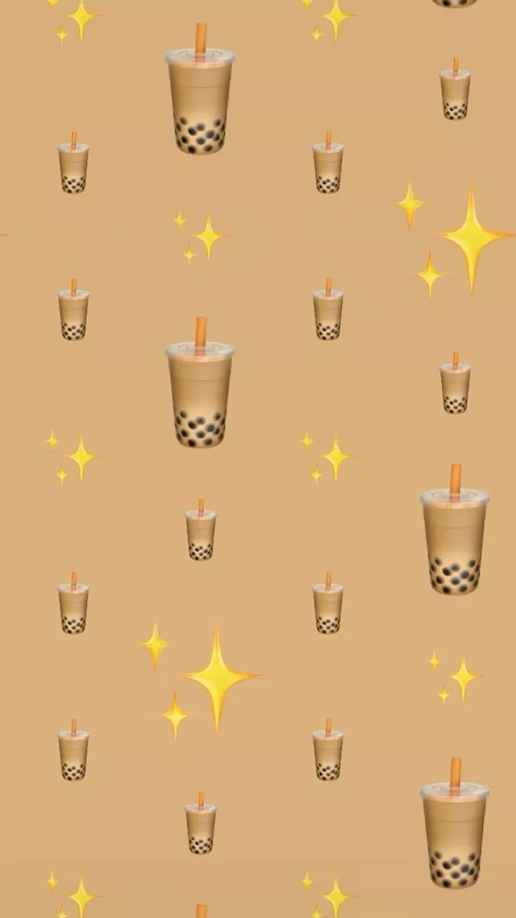 Boba tea aesthetic wallpaper
