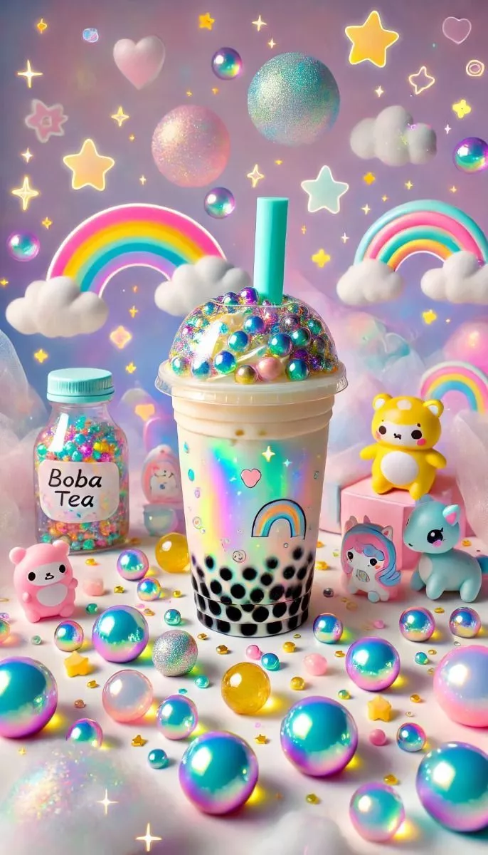 wallpaper boba tea