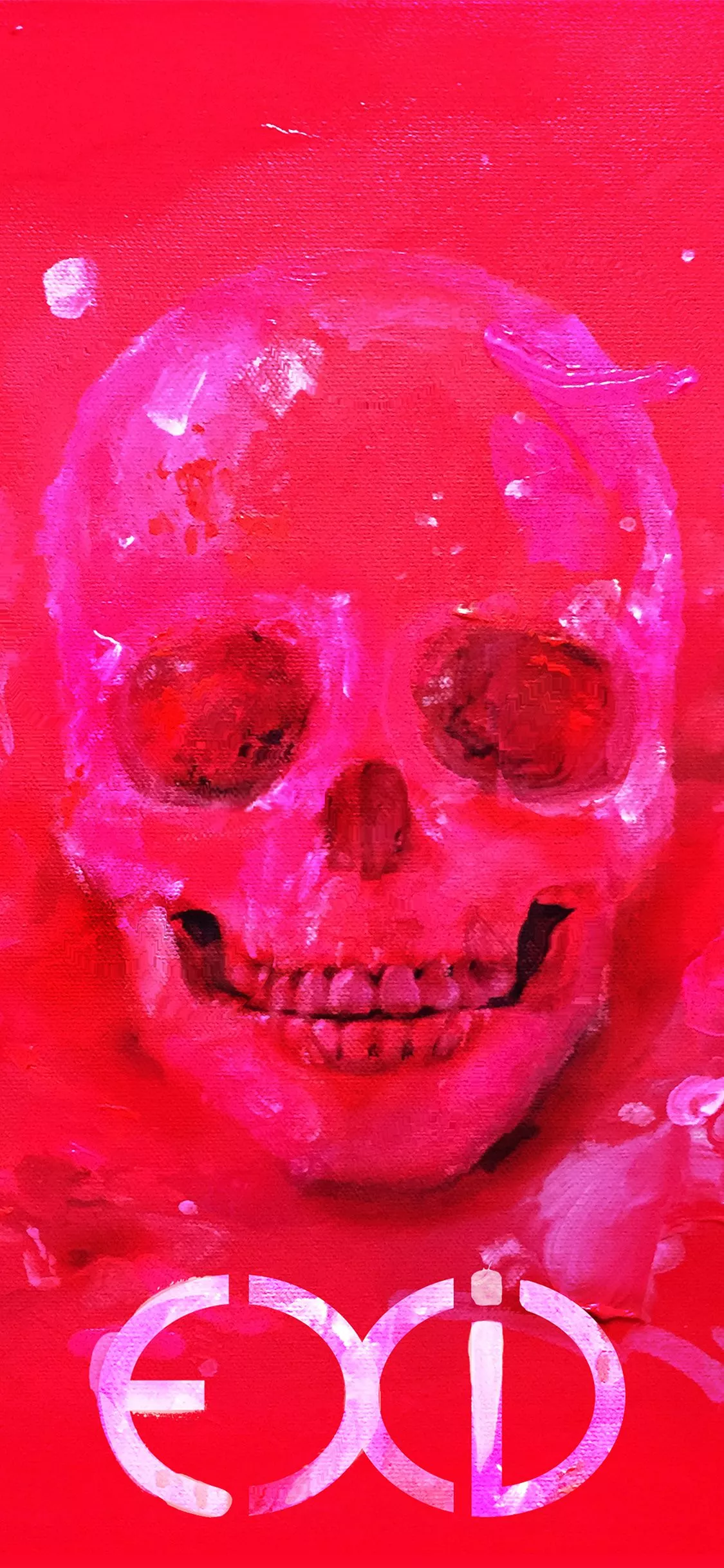 Kpop Exid Cover Skull Red Art
