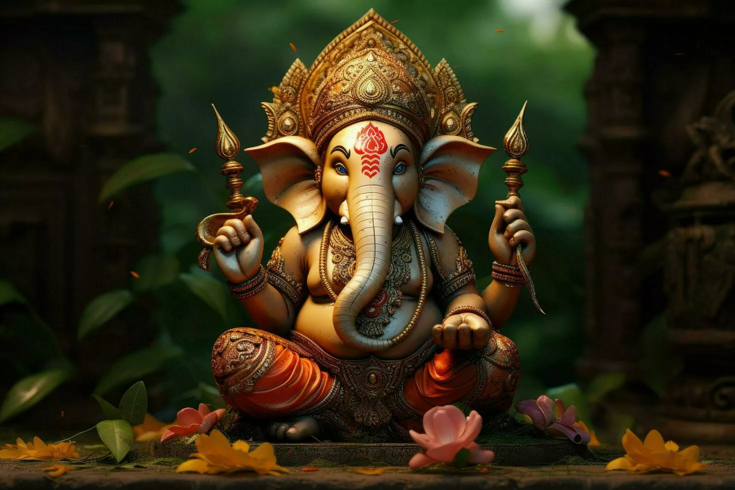 Hindu Temple Background
