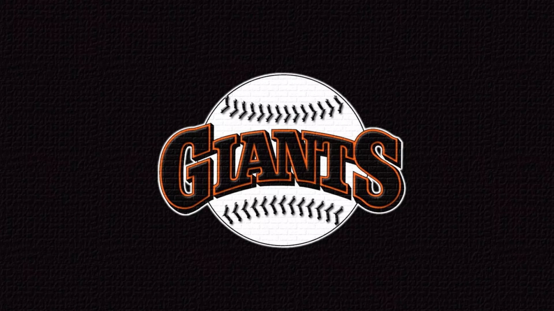 San Francisco Giants In Black Backdrop