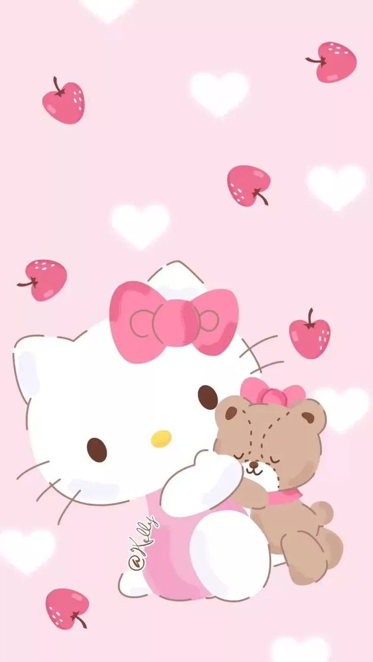 hello kitty and tiny chum wallpaper