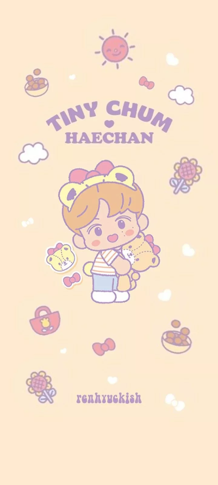 해찬 타이니참 휴대폰 배경화면. haechan