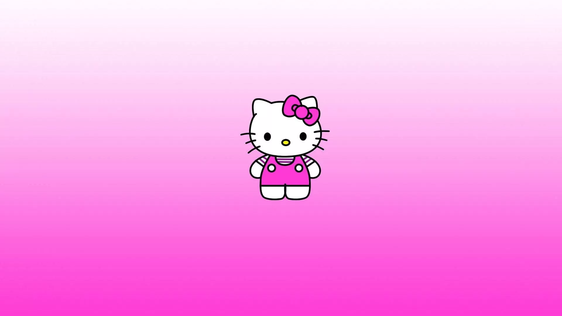 Simple Pink Hello Kitty Desktop