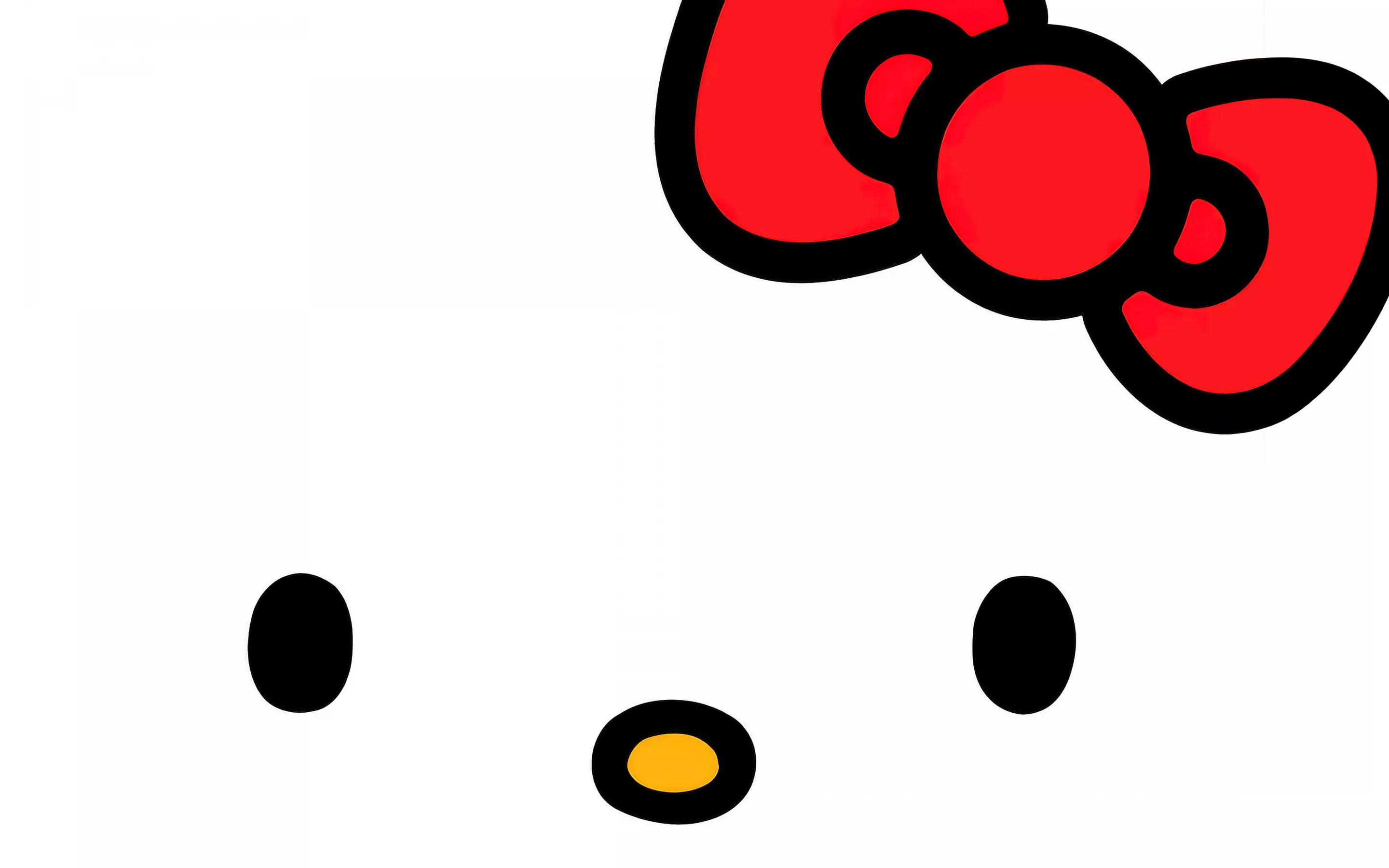 Hello Kitty Wallpaper 4K, White