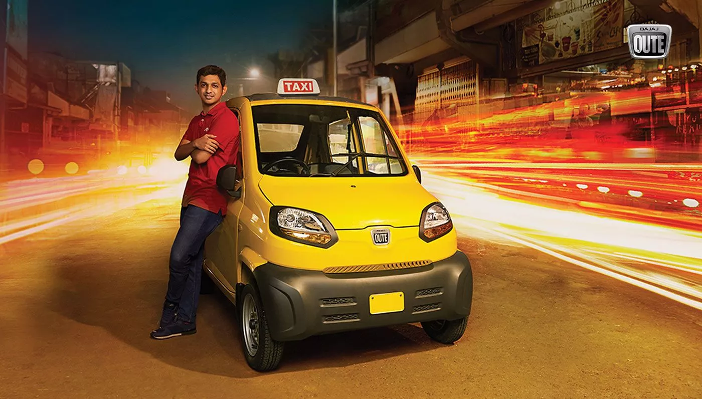 Qute RE60. New Bajaj Quadricycle