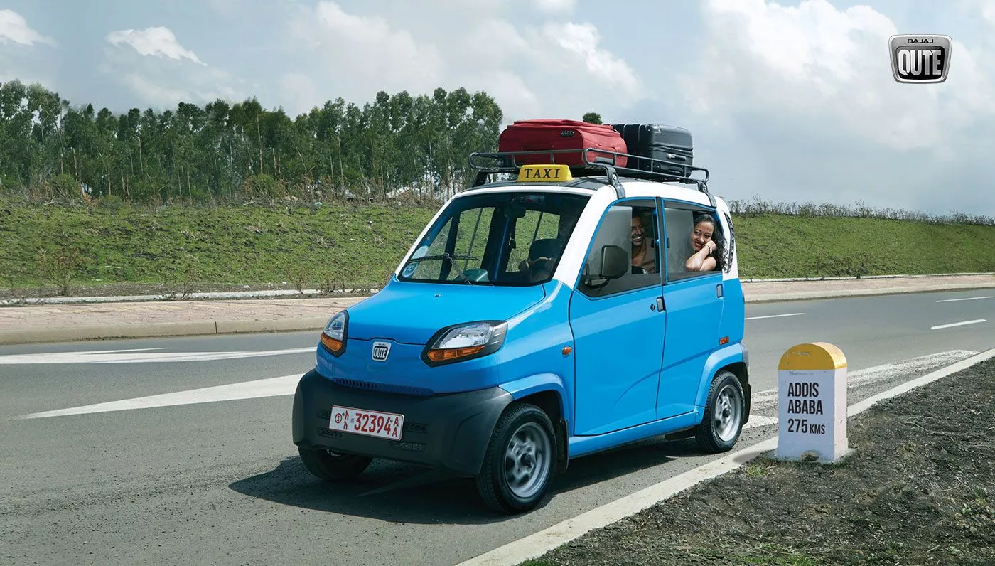 Qute RE60. New Bajaj Quadricycle