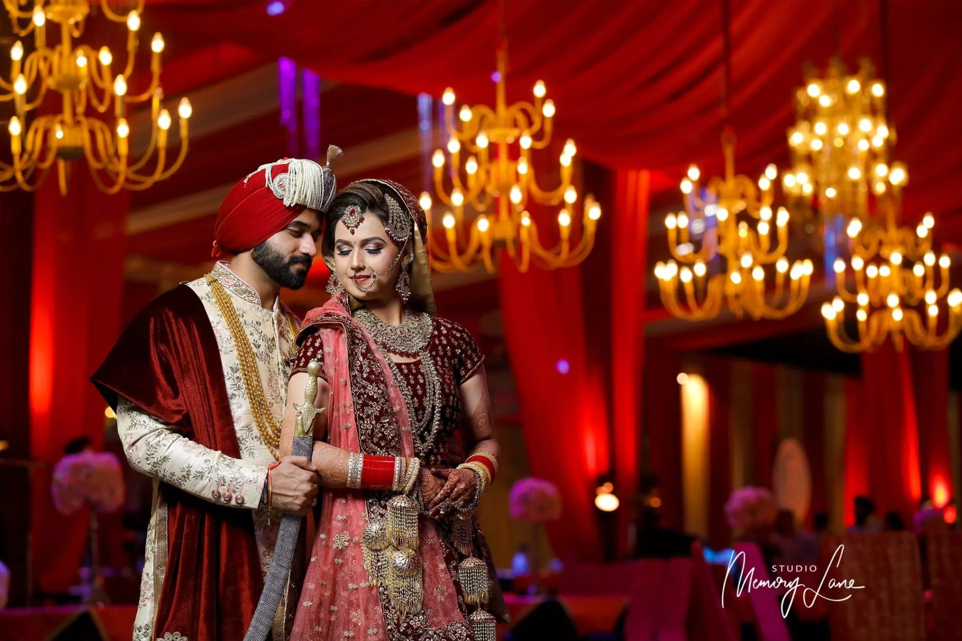 Ethnic Punjabi Wedding Couple
