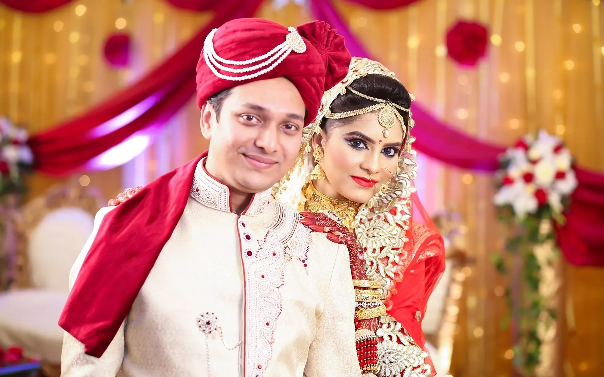 Wedding Couple Widescreen Wallpaper