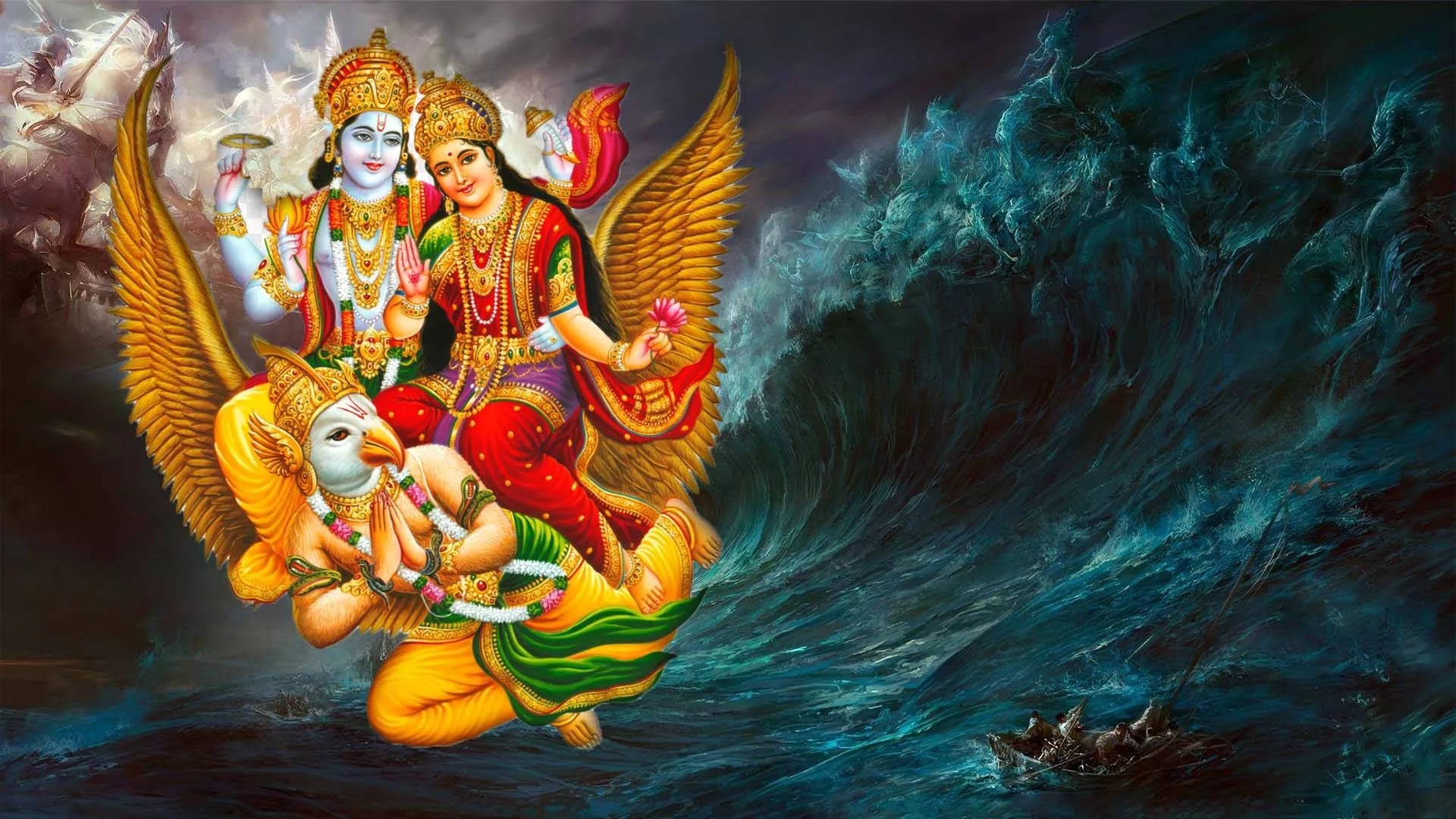 Lord Vishnu HD Wallpaper