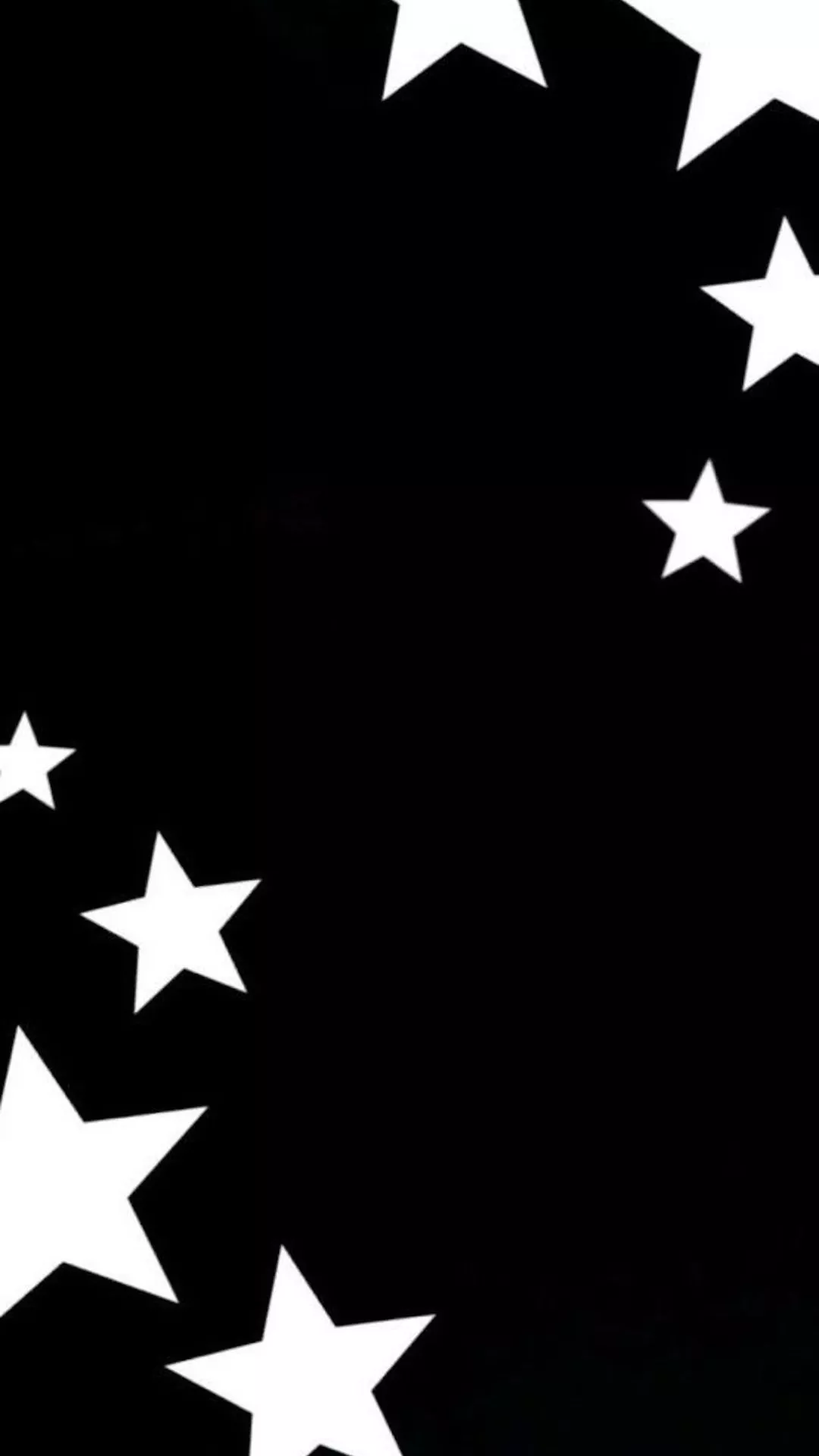 Y2K black and white stars wallpaper