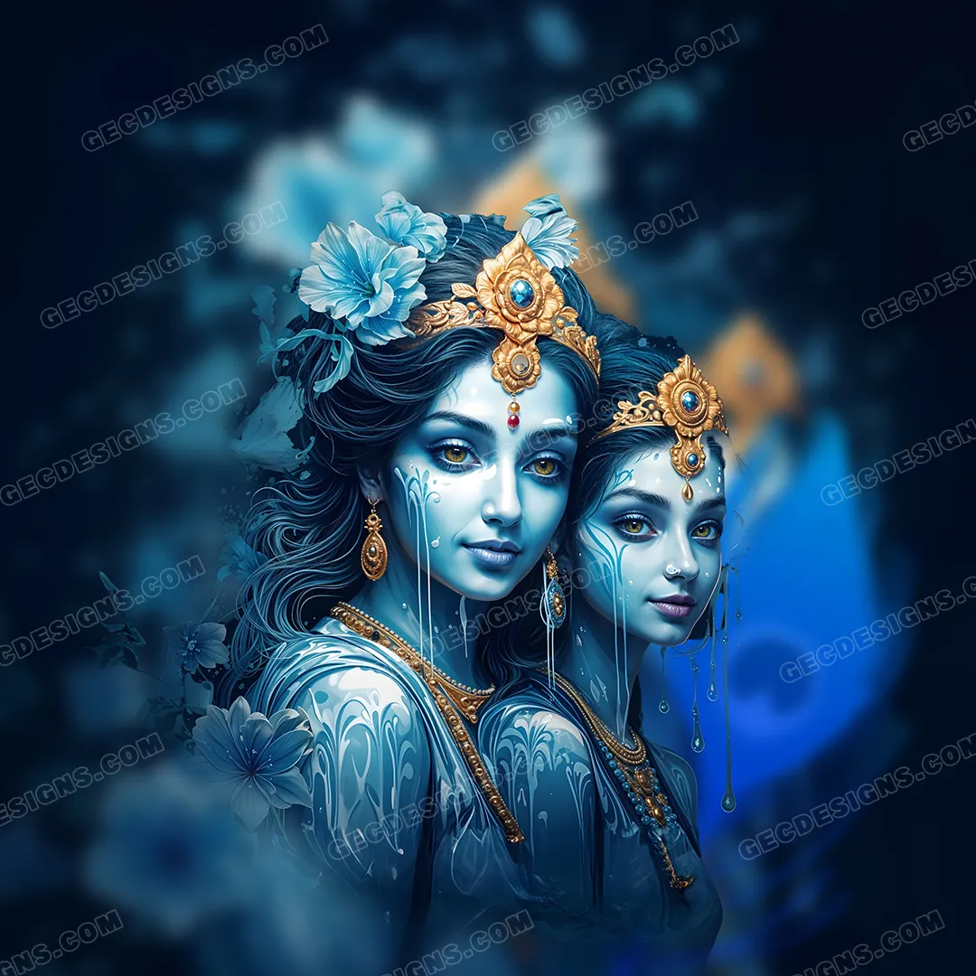Cute Radha Krishna