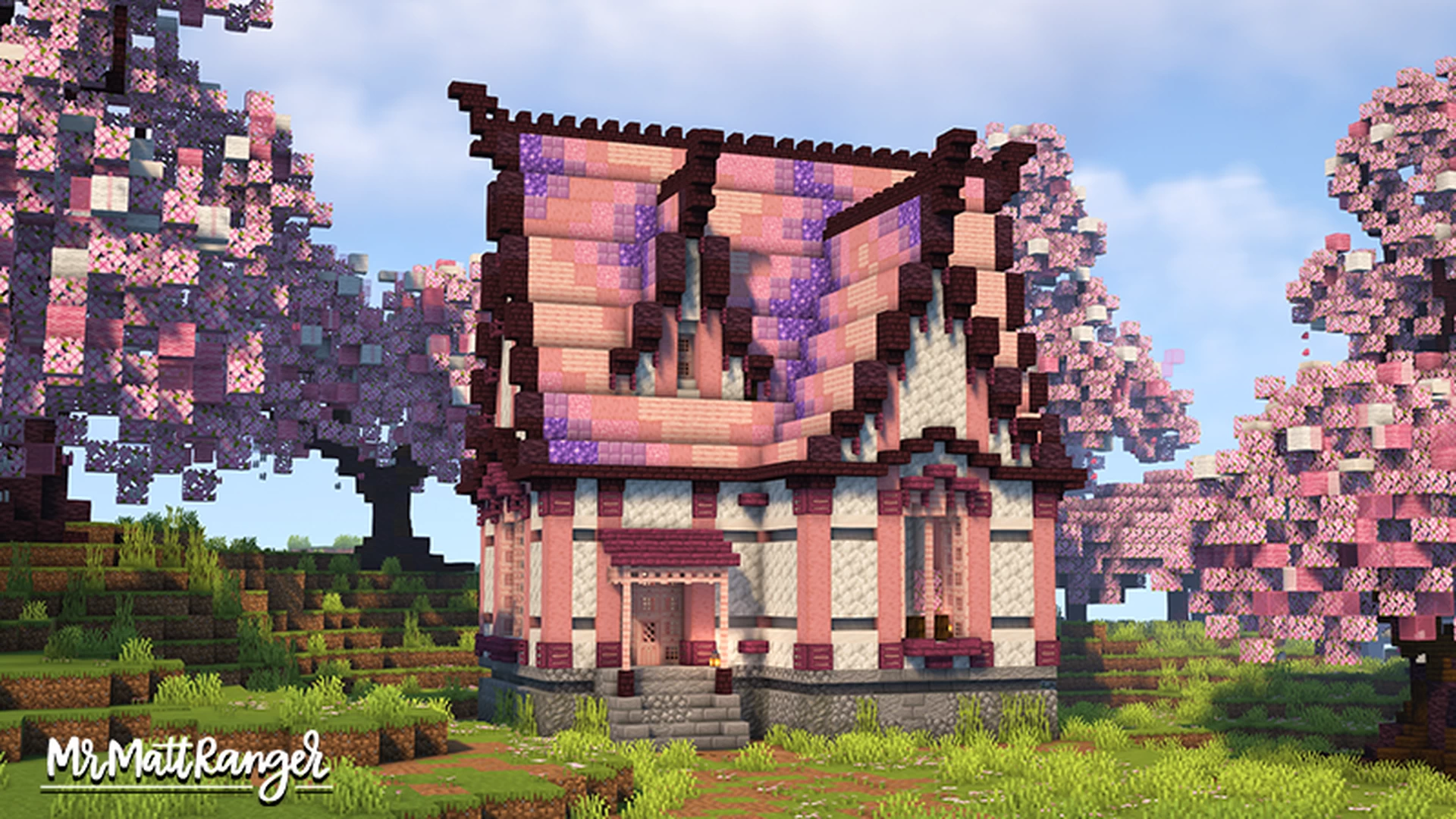 Fantasy Cherry Blossom House. Interior