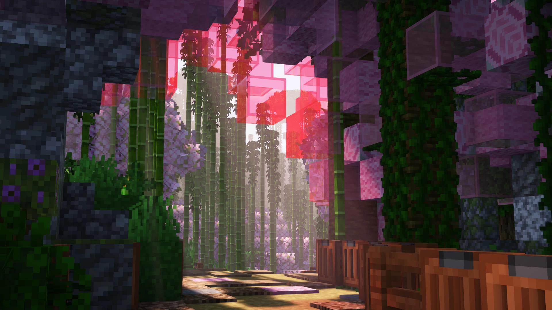 Custom Cherry Blossom Trail Minecraft Map
