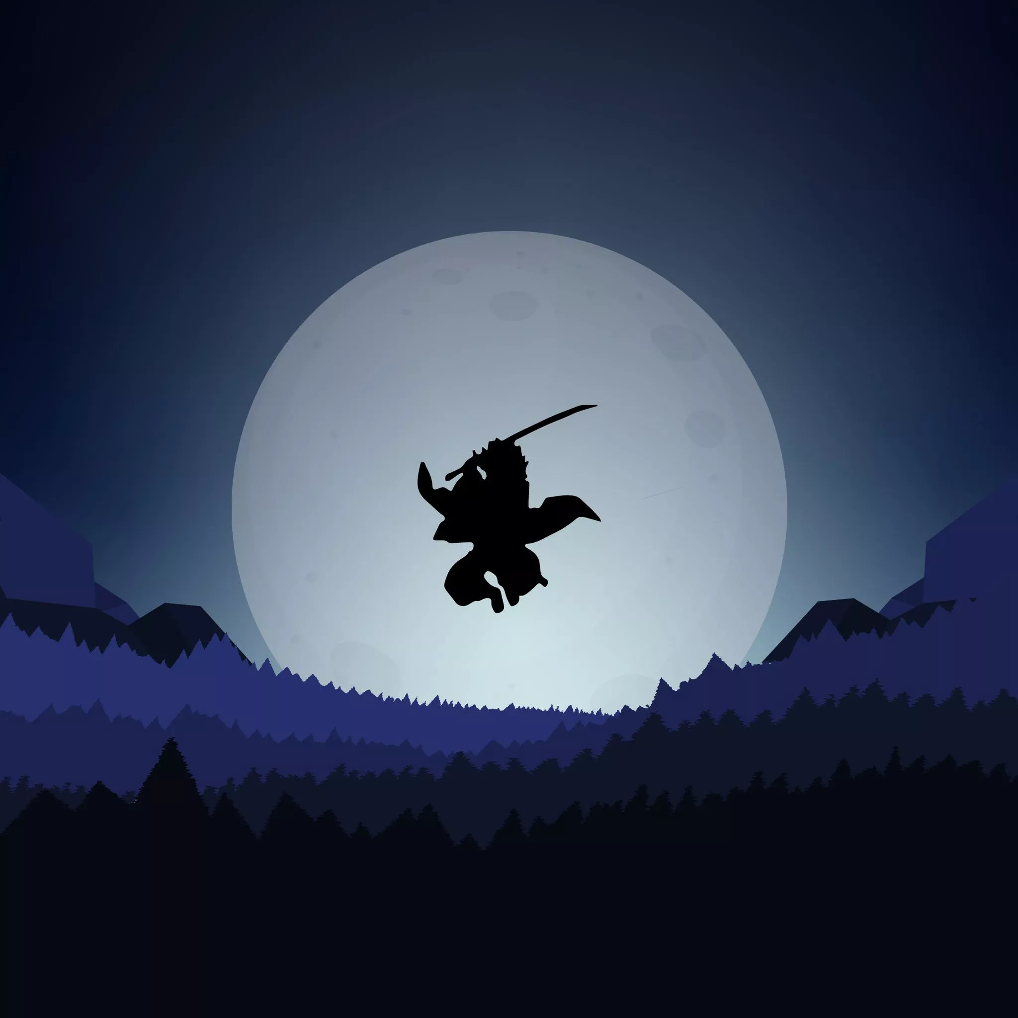 Demon Slayer Minimal 4k iPad