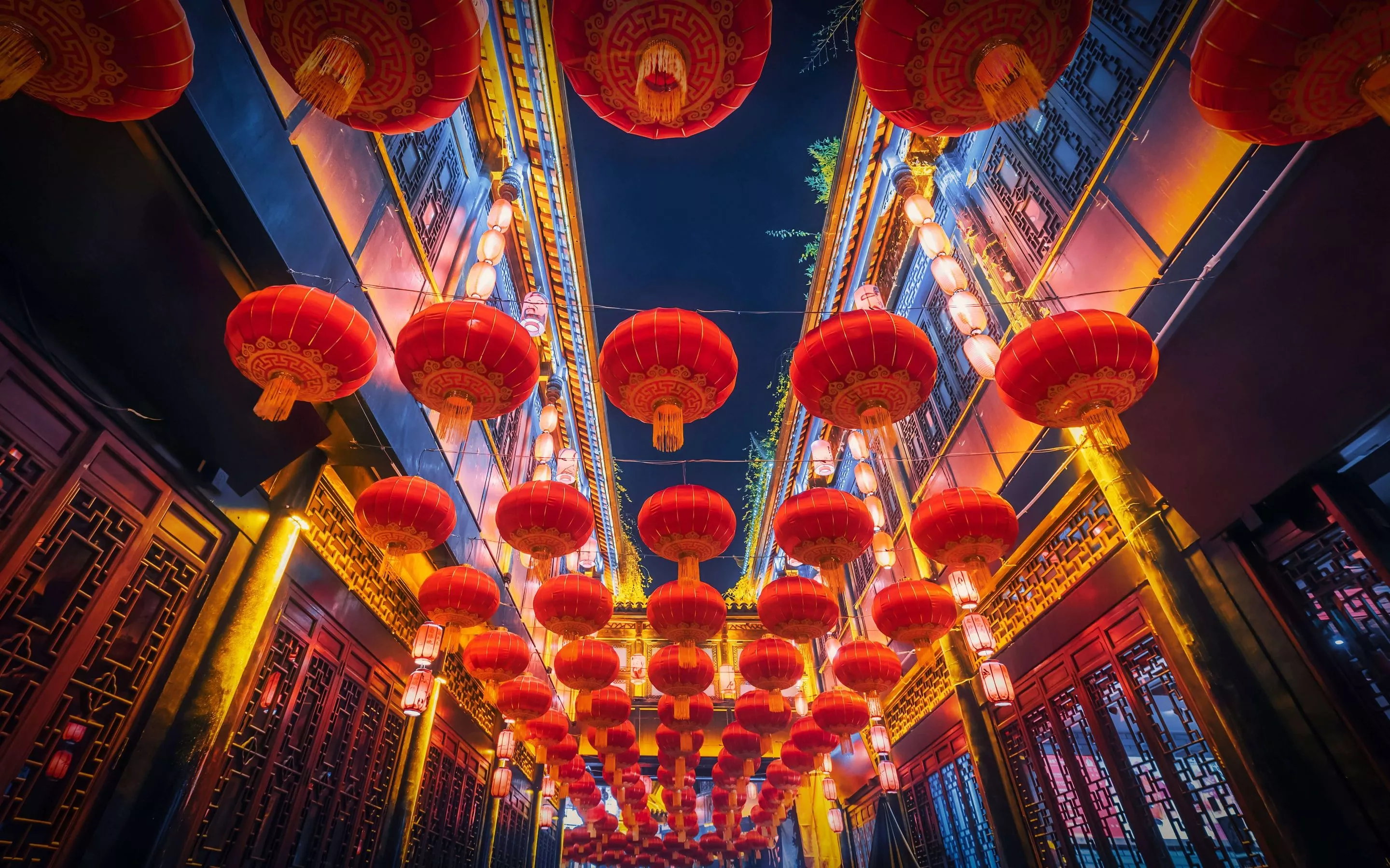 Lantern Festival Wallpaper 4K, Chinese