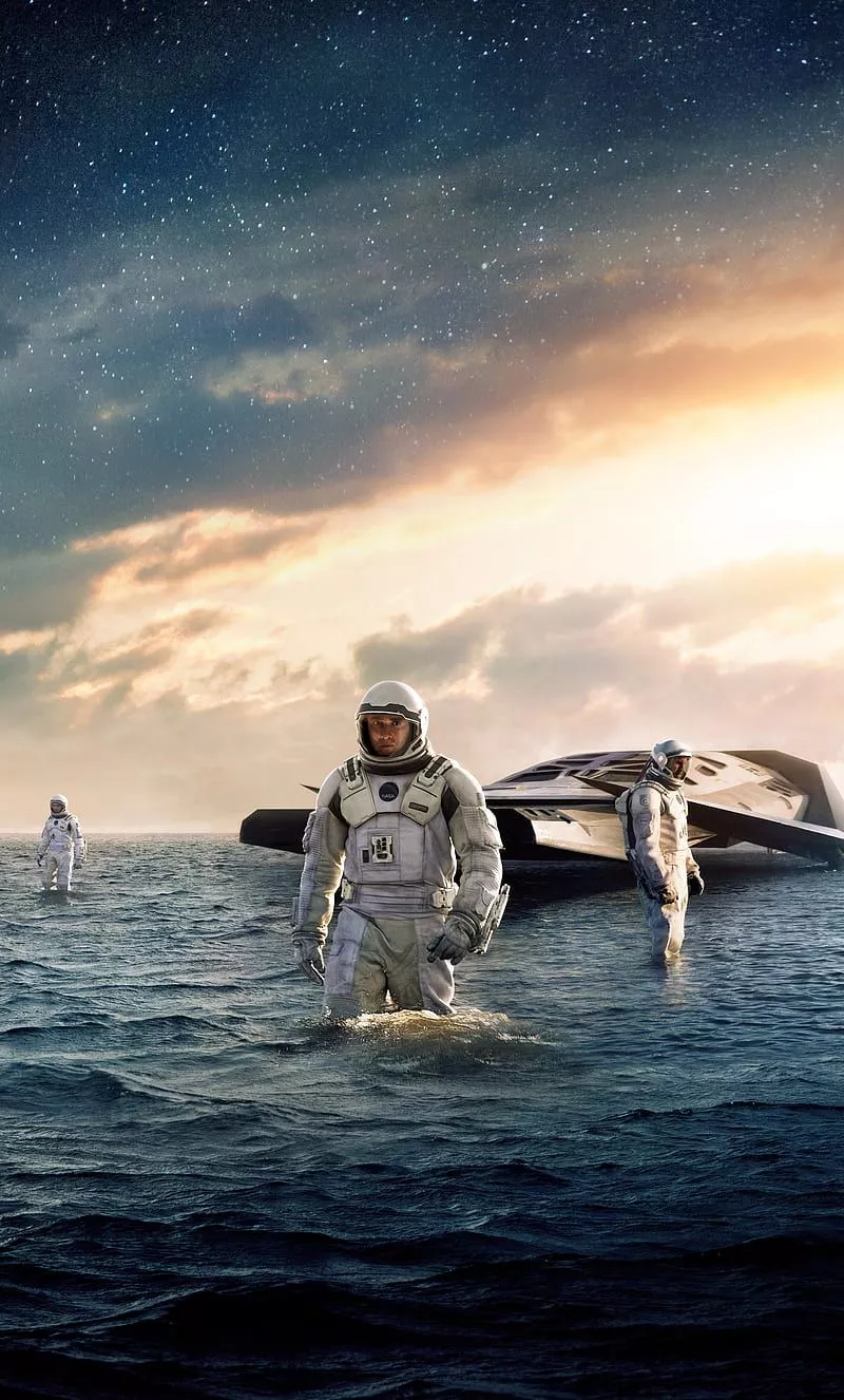 Interstellar, art, earth, fantasy, sea