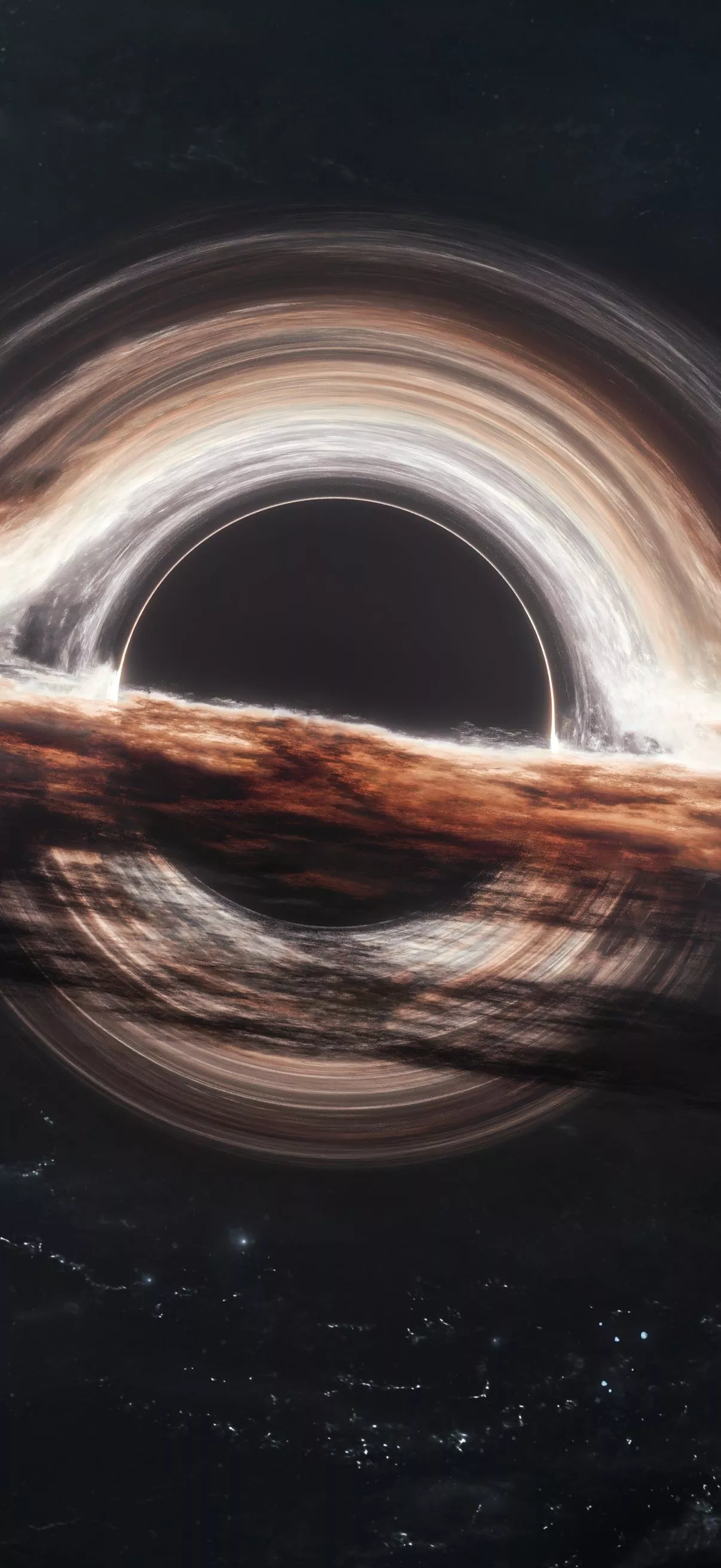 Gargantua black hole Wallpaper 4K