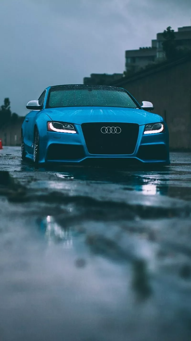 Audi S5, blue, car, HD phone wallpaper