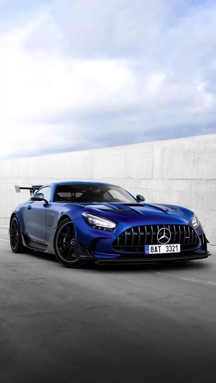 Blue Mercedes Benz AMG mobile 4K Wallpaper