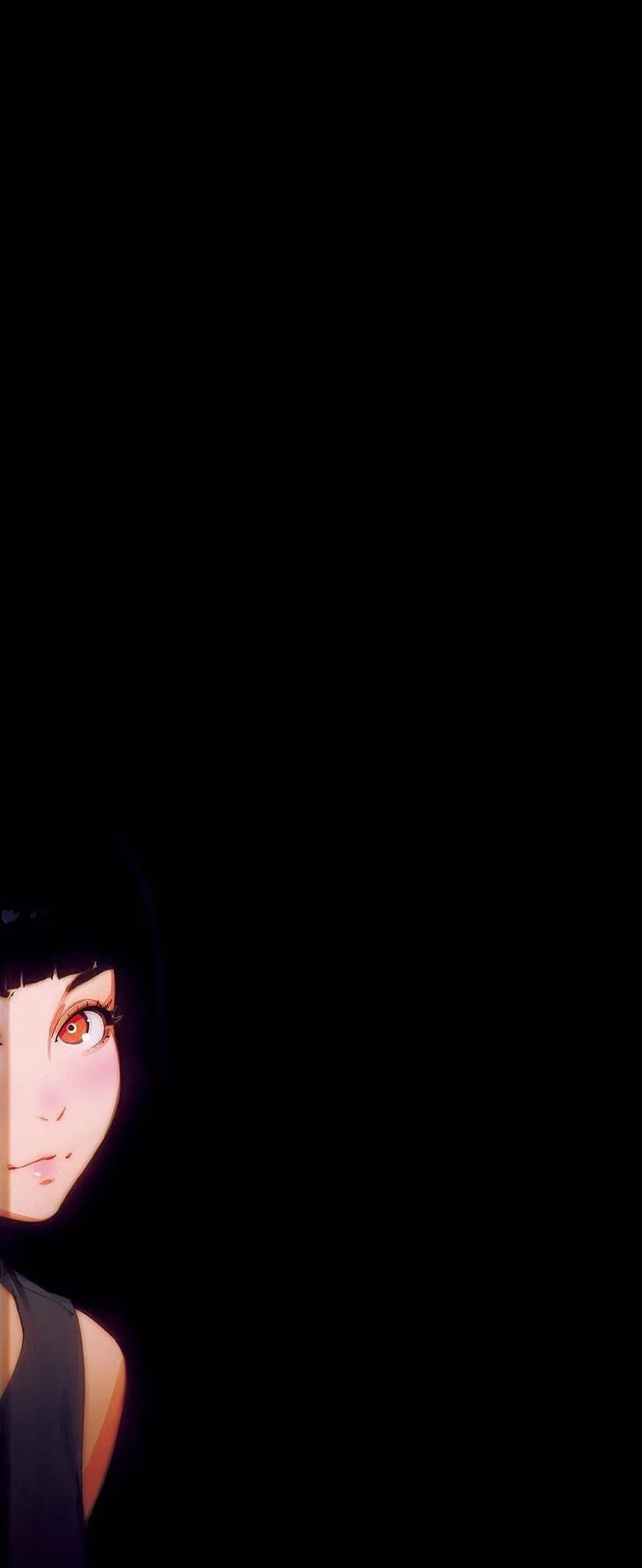 Zflip x Anime Girl, black, cute, flip, minimal, oled, pretty, HD phone wallpaper