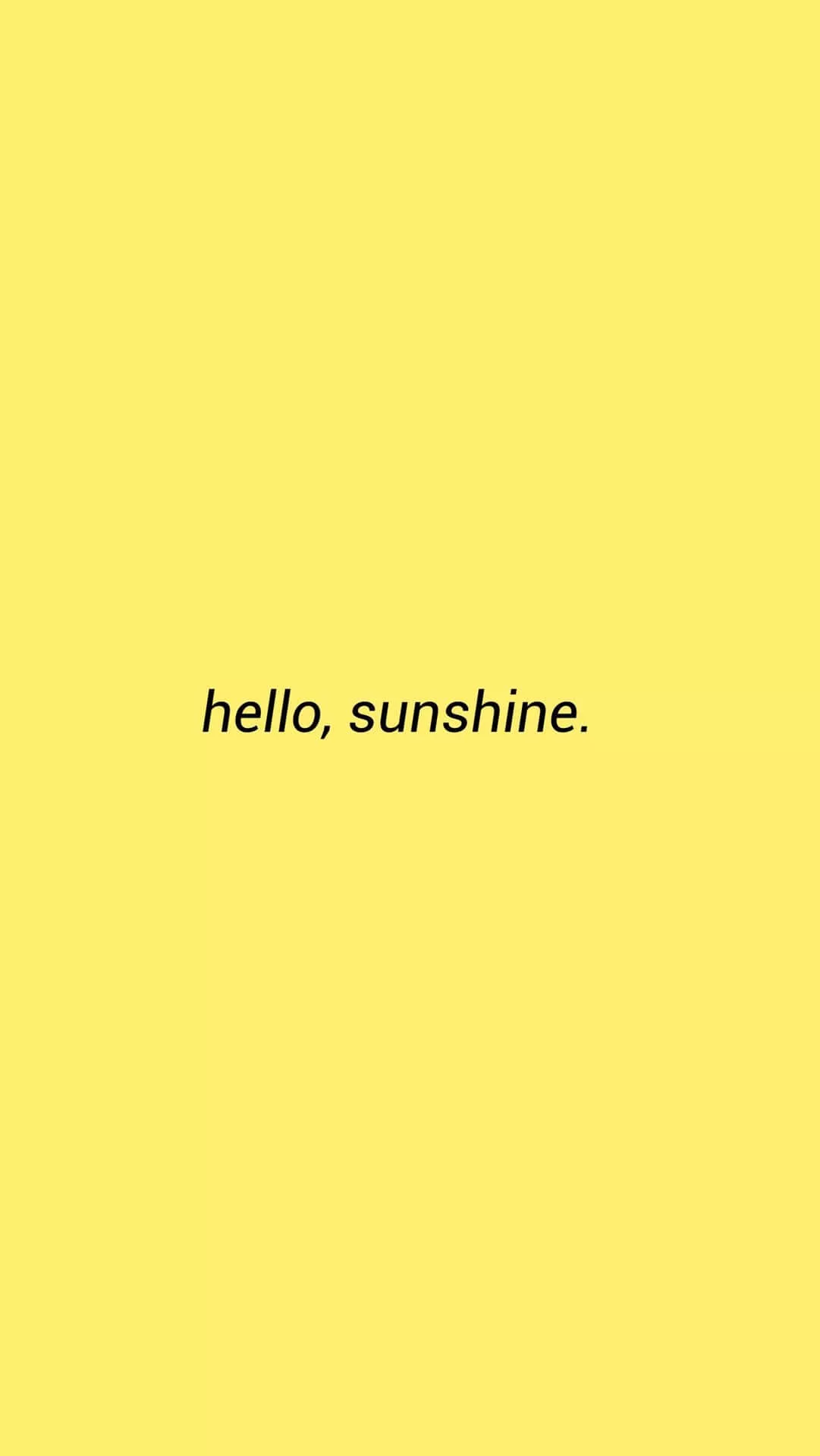 Download Yellow Aesthetic Phone Hello