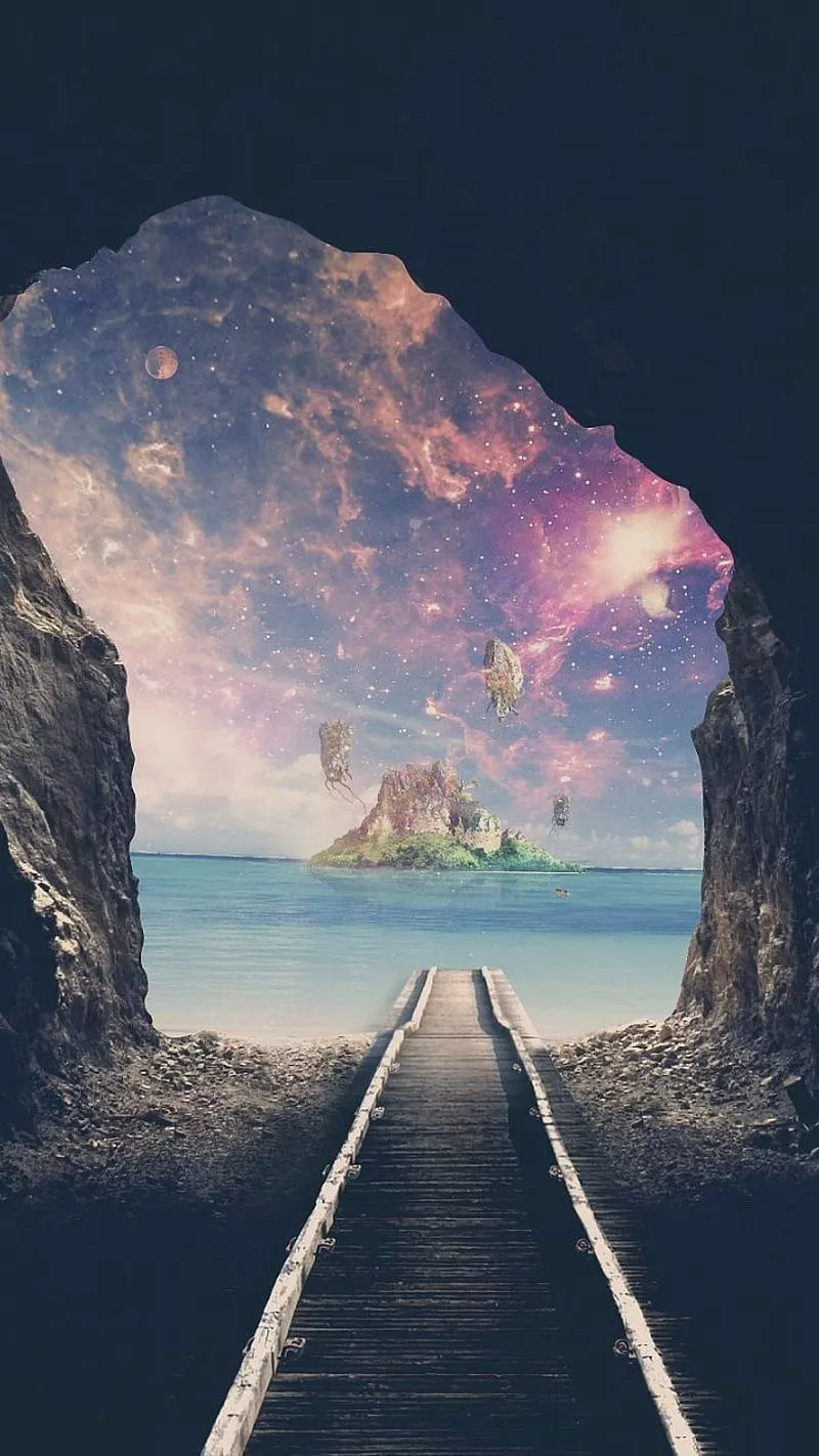 Ocean, tumblr, words, space, sunshine, HD phone wallpaper