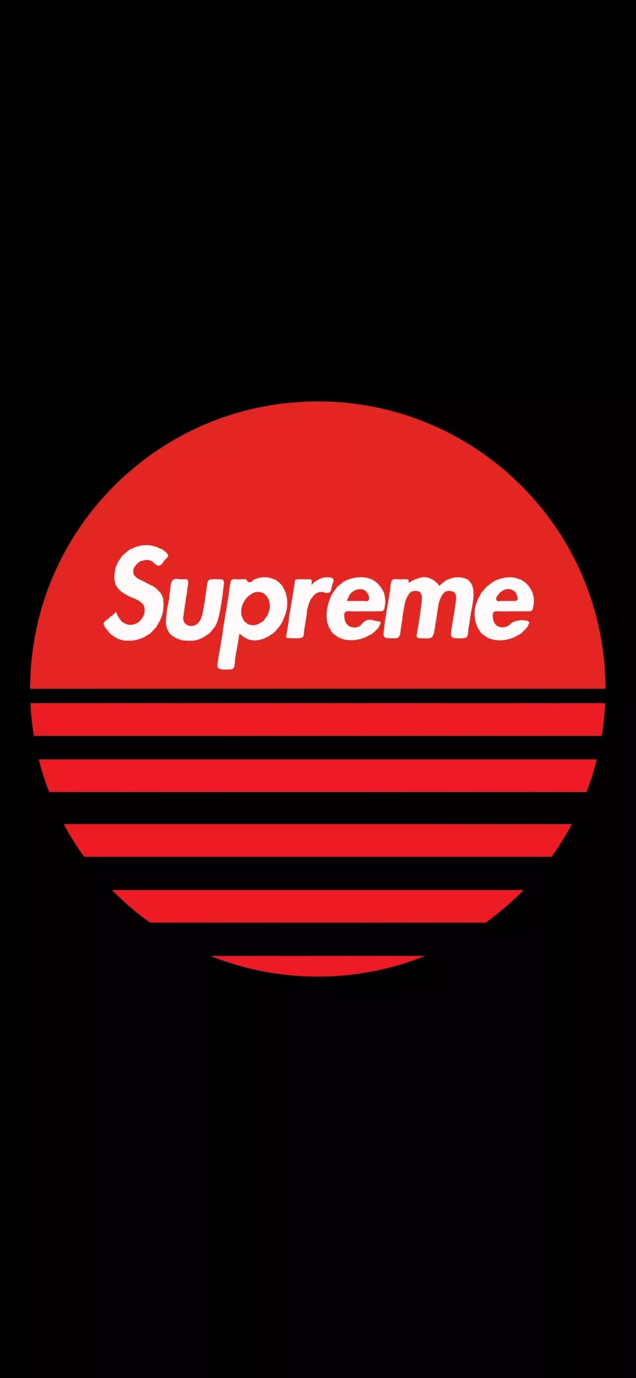 Supreme Wallpaper 4K, Sun, Black